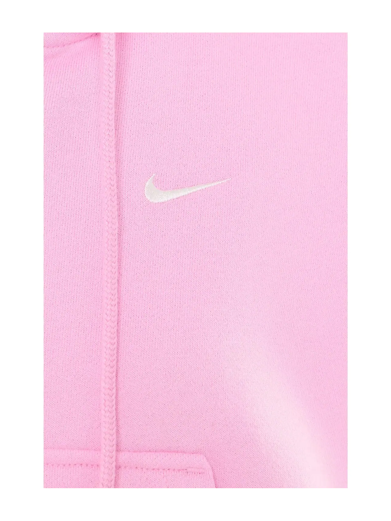 Укороченная толстовка Studio Fleece средней плотности на молнии. Nike — изображение 5 из 5, розовый