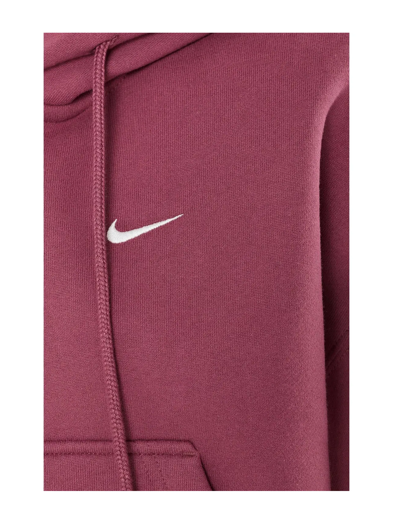 Укороченная толстовка Studio Fleece средней плотности на молнии. Nike — изображение 5 из 5, розовый