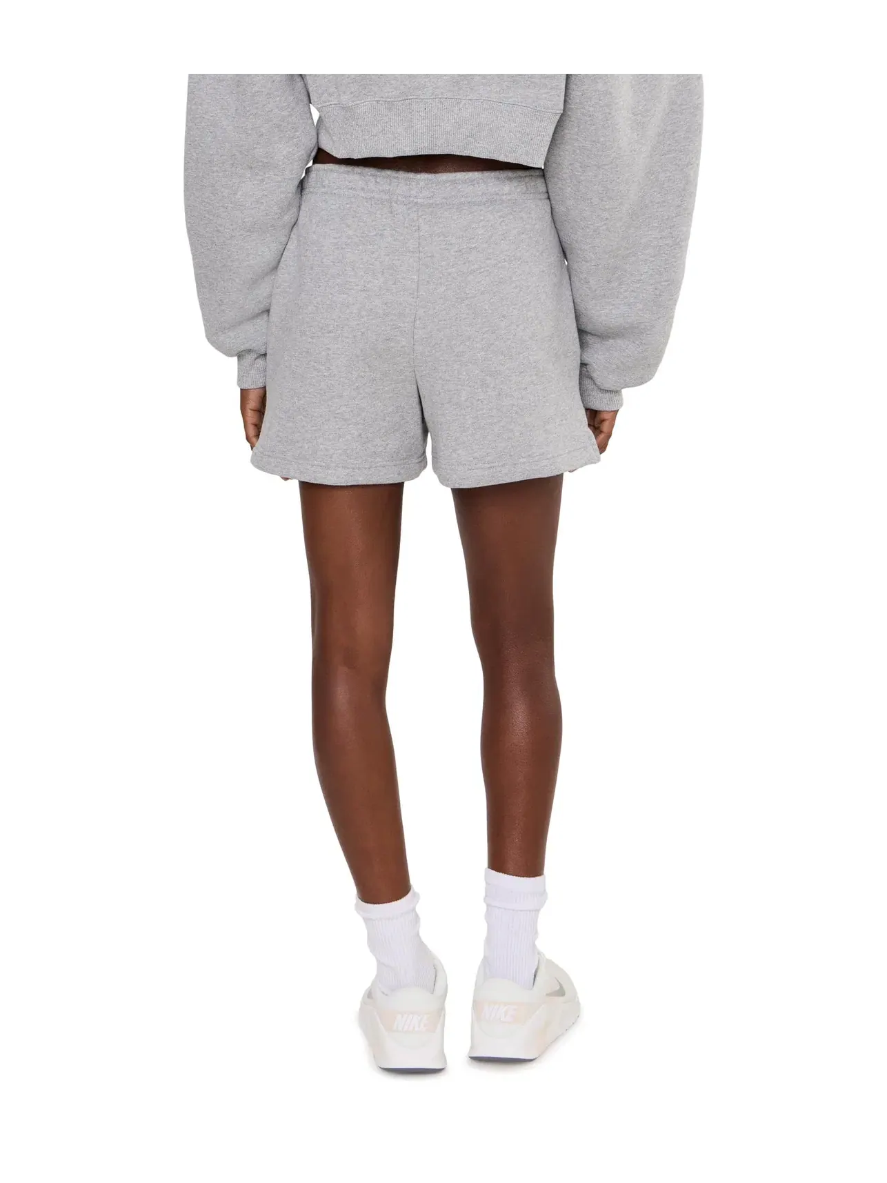 Шорты Studio Fleece Mid-Rise 4" Nike — изображение 4 из 5, темный серый