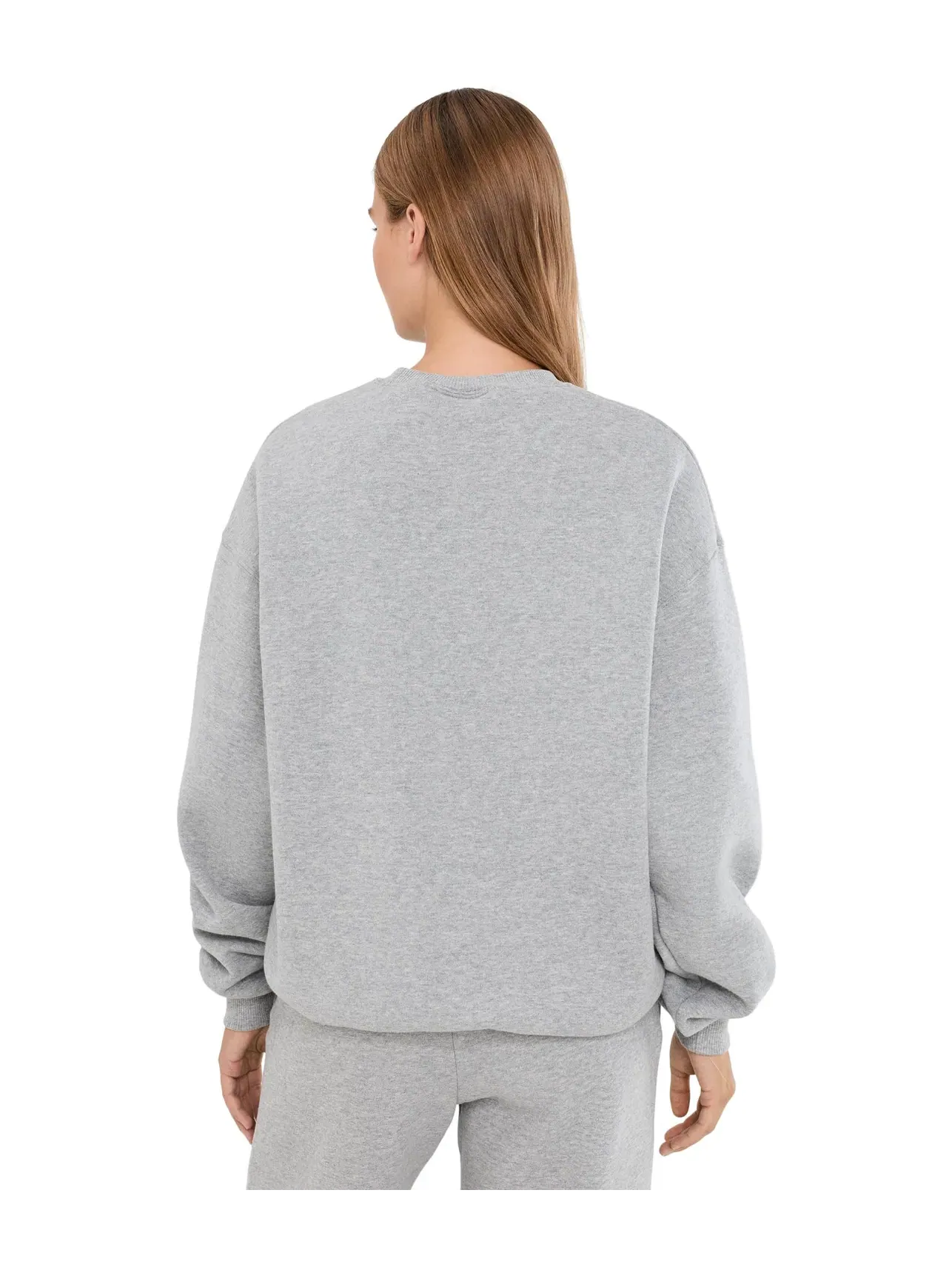 Толстовка Studio Fleece средней плотности с круглым вырезом свободного кроя Nike — изображение 4 из 5, темный серый