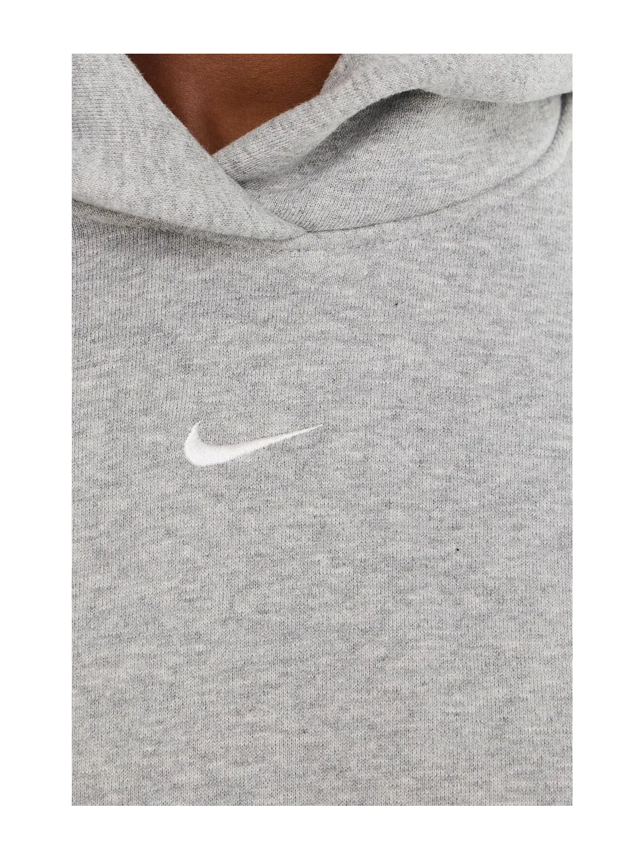 Толстовка с капюшоном Studio Fleece средней плотности, свободного кроя. Nike — изображение 5 из 5, темный серый