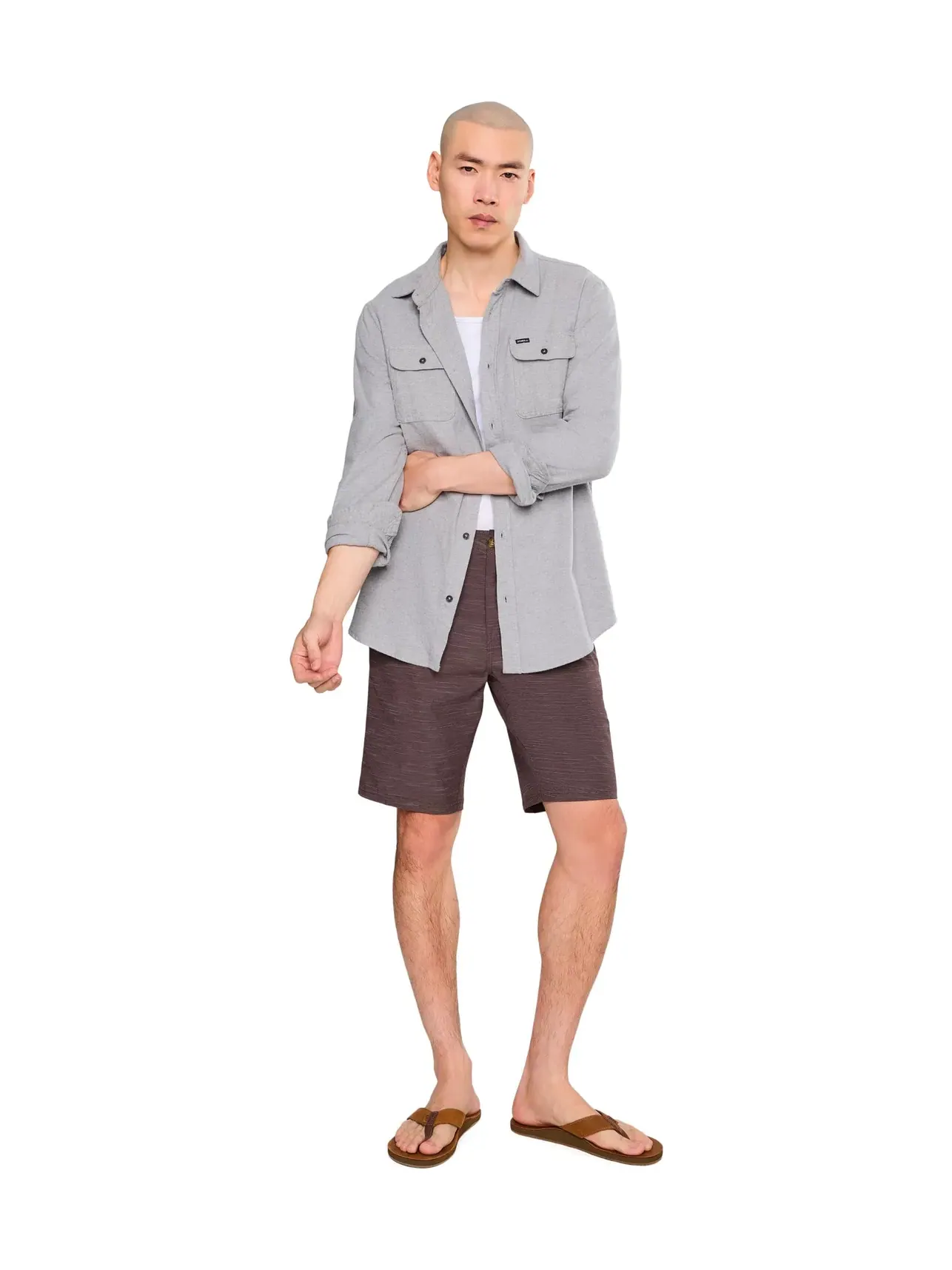 Шорты 20" Portola Slub Check Shorts O'Neill — изображение 2 из 5, шоколад