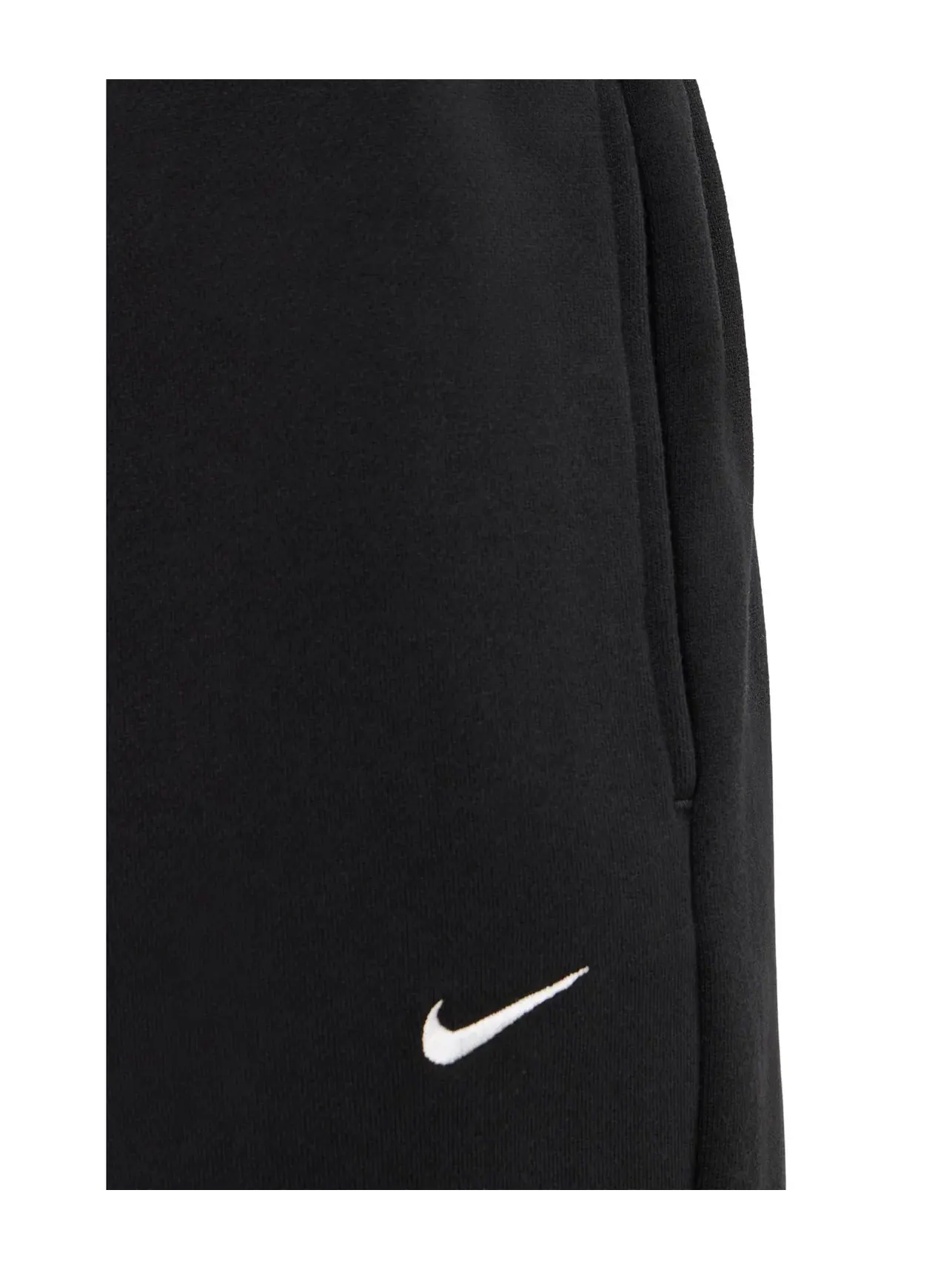 Брюки Studio Fleece средней плотности с высокой посадкой и свободными манжетами. Nike — изображение 5 из 5, черный