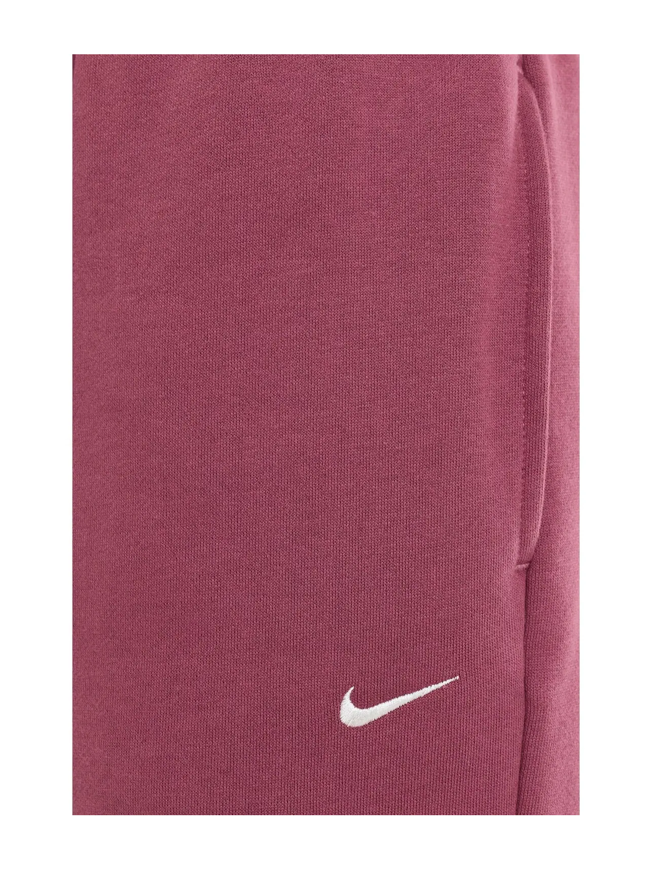 Брюки Studio Fleece средней плотности с высокой посадкой и свободными манжетами. Nike — изображение 5 из 5, розовый