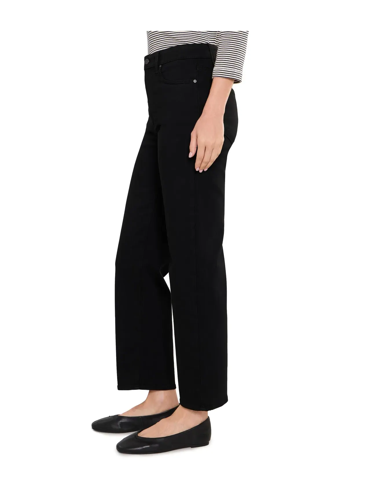 Брюки до щиколотки Stevie Ankle in Black Shadow Paige — изображение 3 из 5, черный