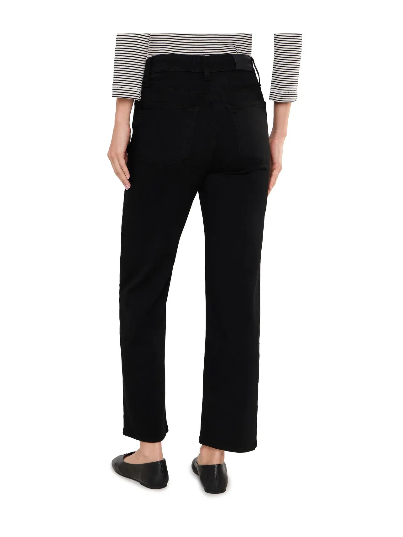 Брюки до щиколотки Stevie Ankle in Black Shadow Paige — изображение 4 из 5, черный