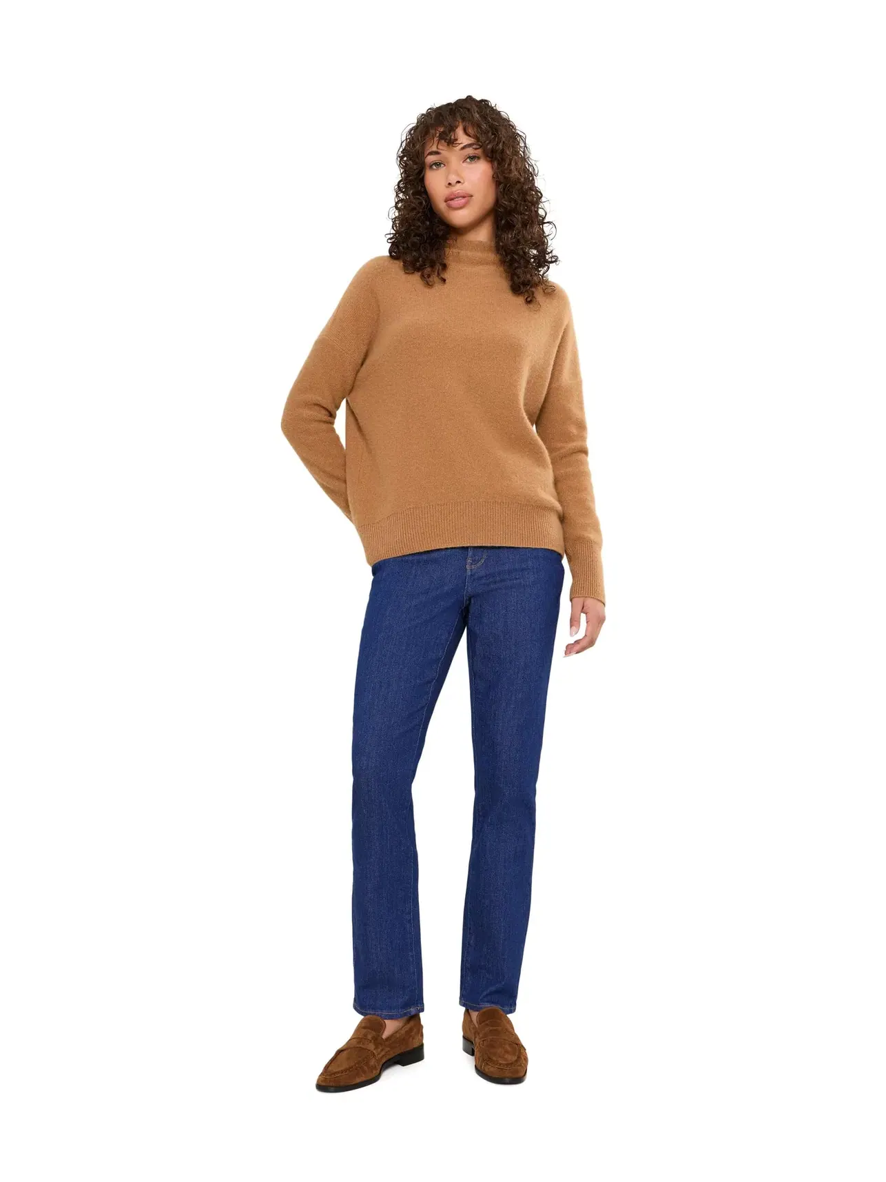 Джинсы Sheri Slim Straight с высокой посадкой Nydj — изображение 2 из 5, синий