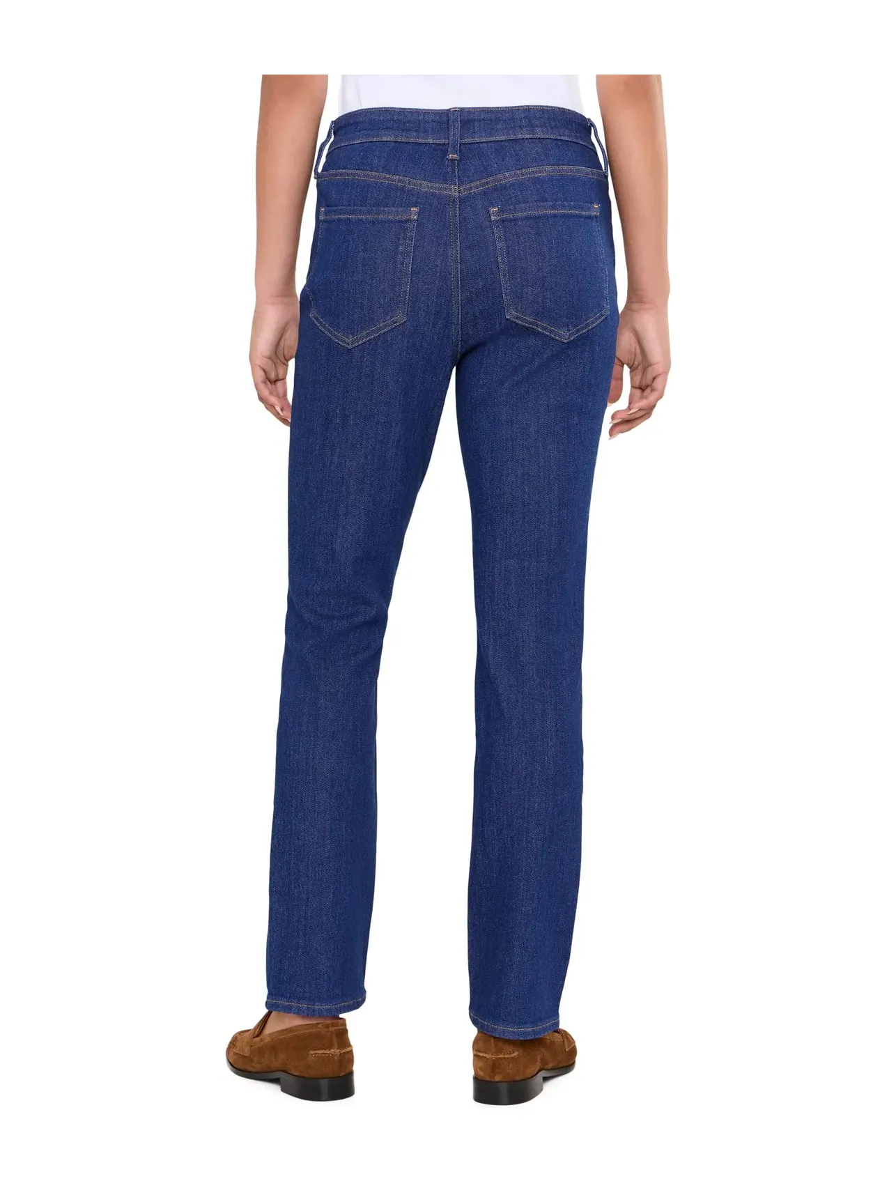 Джинсы Sheri Slim Straight с высокой посадкой Nydj — изображение 4 из 5, синий