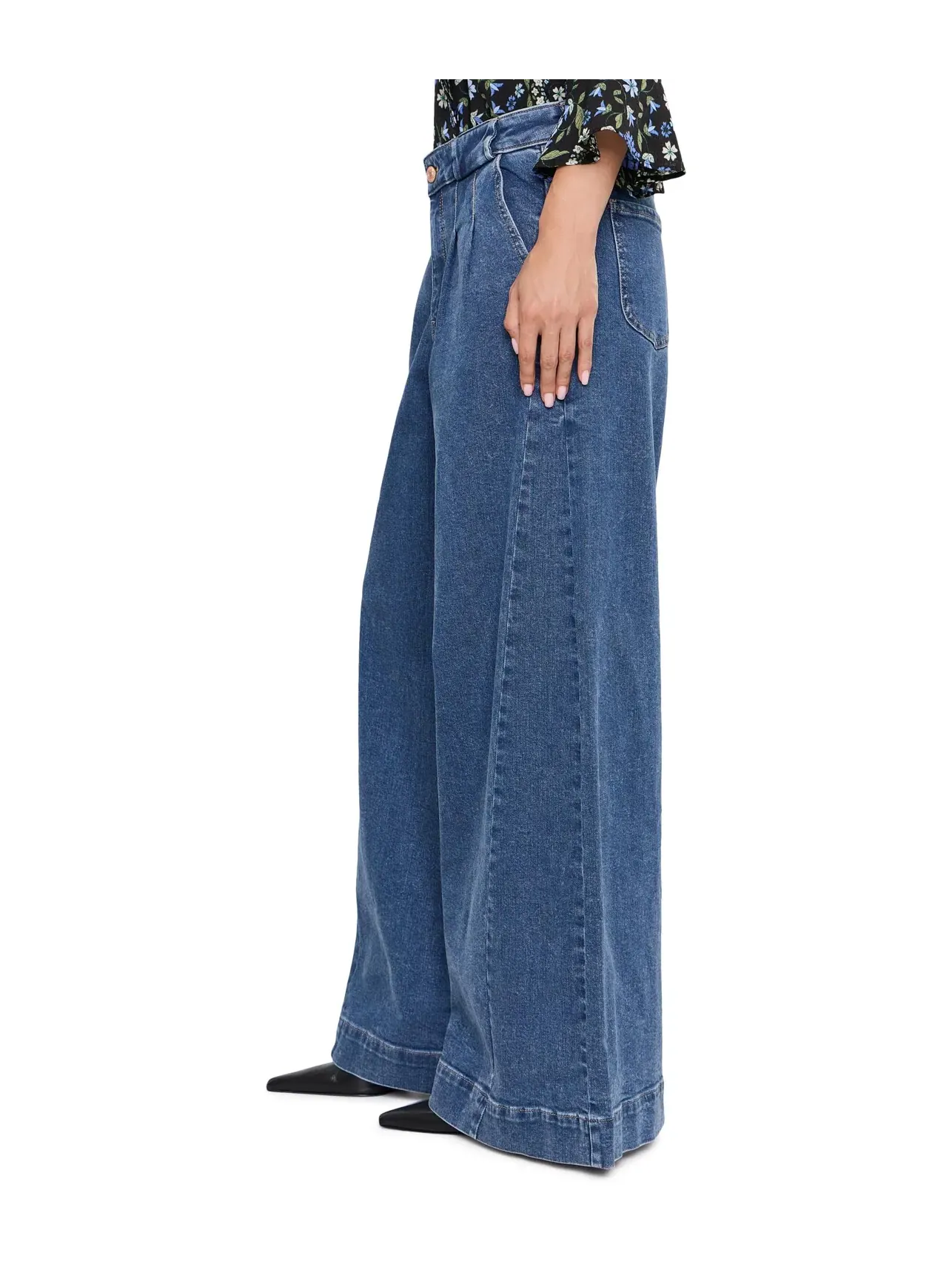 Джинсы Nova Super Wide Leg Nydj — изображение 3 из 5, бёрнет