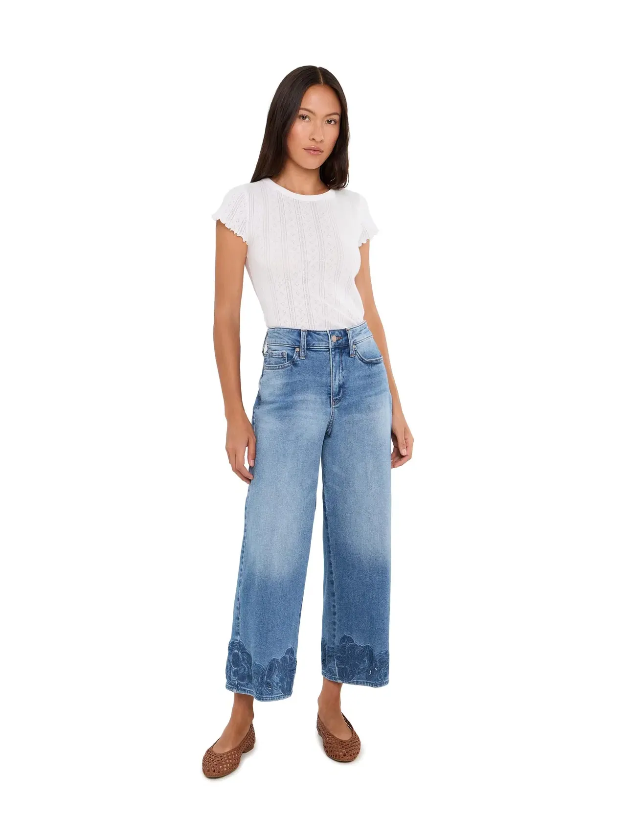 Джинсы до щиколотки Petite Teresa Ankle Nydj — изображение 2 из 5, морской