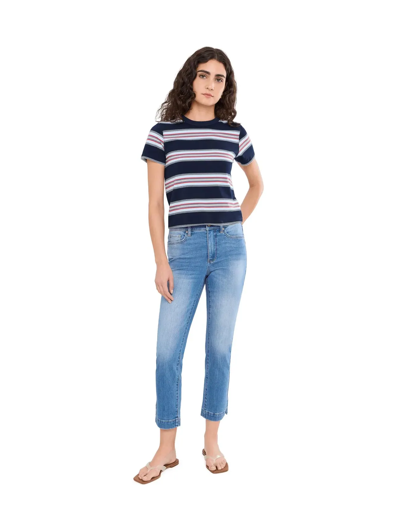 Джинсы до щиколотки Sheri Ankle in Pacifica Nydj — изображение 2 из 5, тихоокеанский
