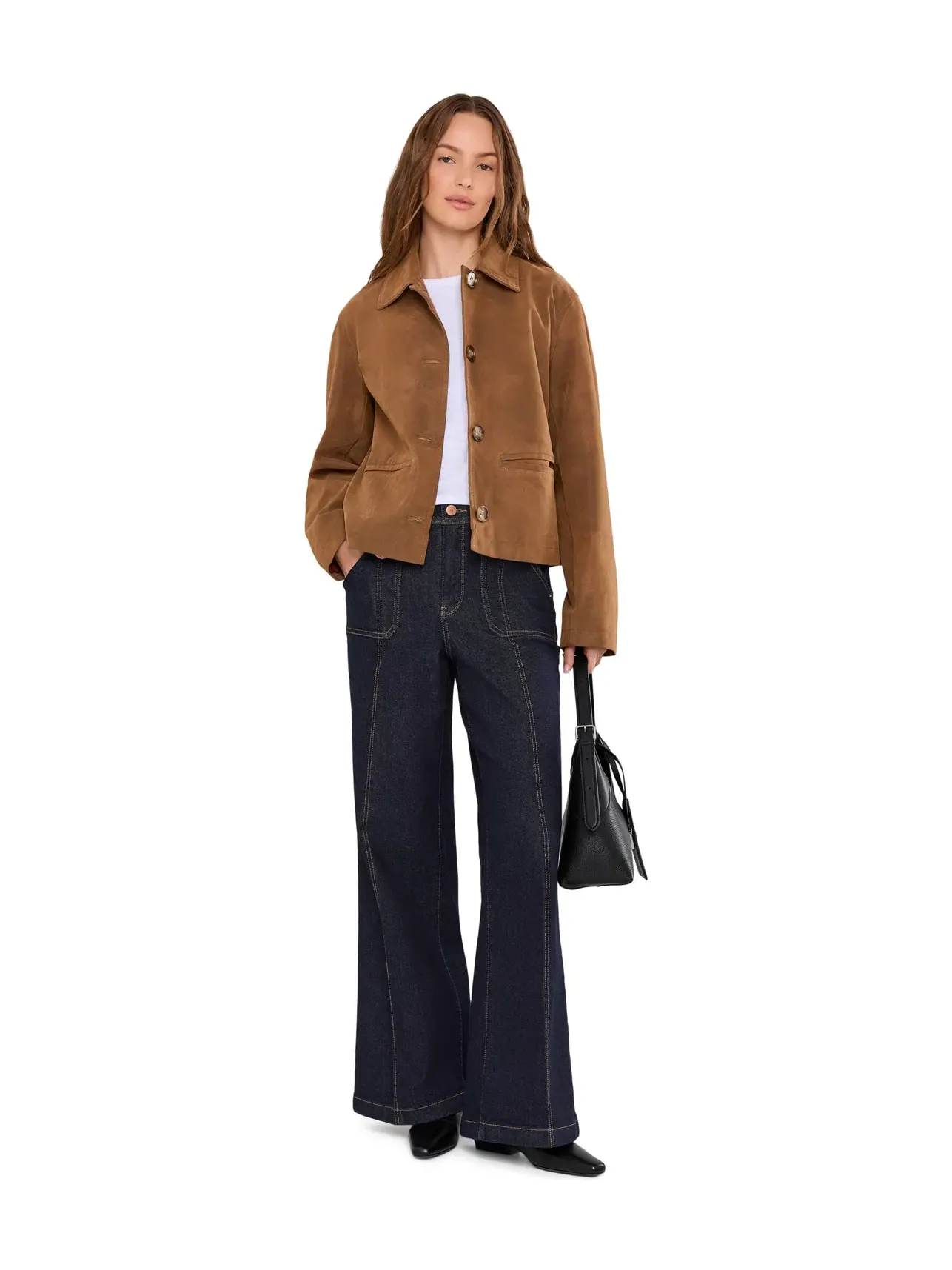 Джинсы Mia Palazzo Utility Pocket Jeans Nydj — изображение 2 из 5, выцветший