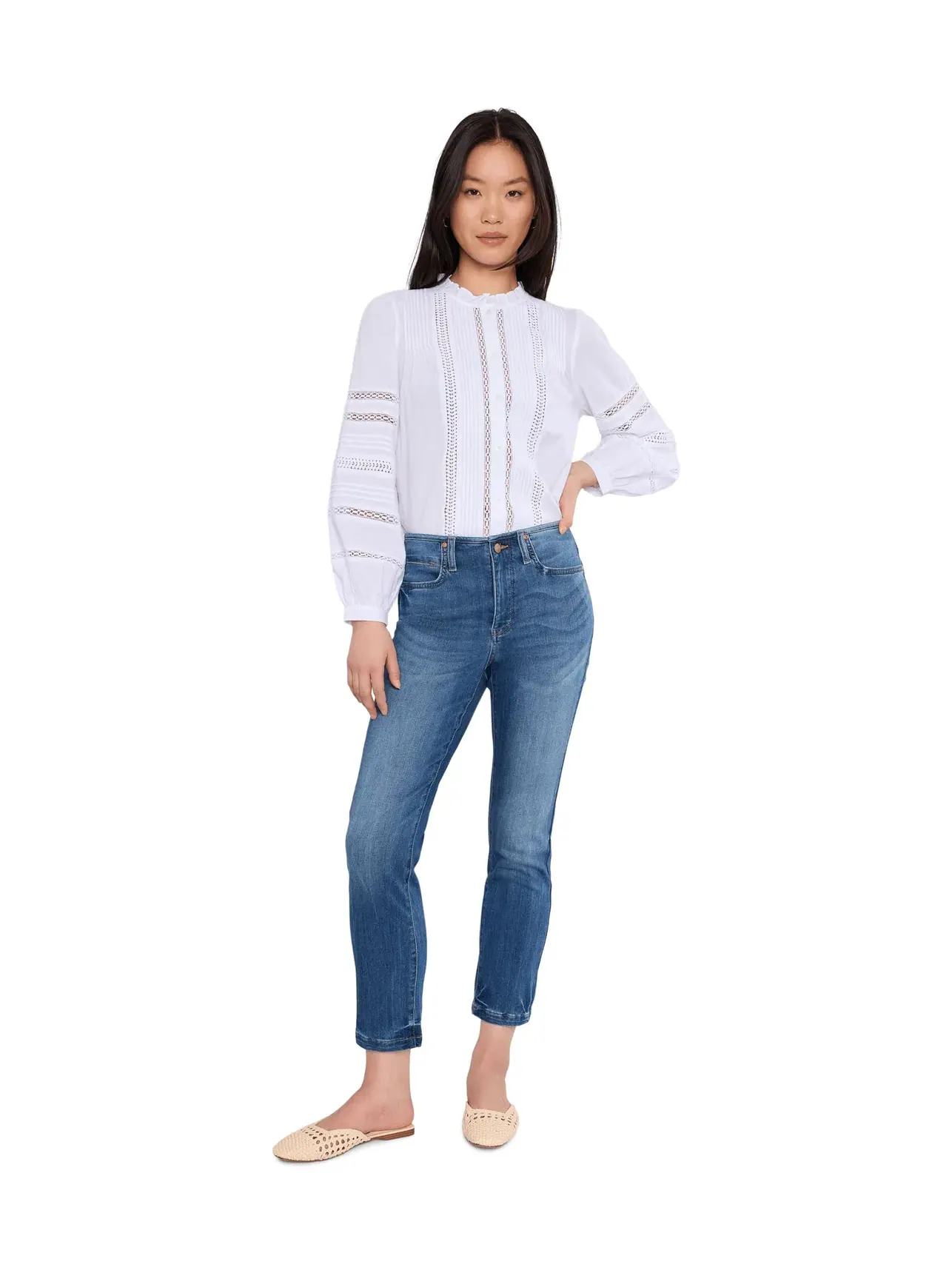 Джинсы Sheri Jeans Nydj — изображение 2 из 5, серый