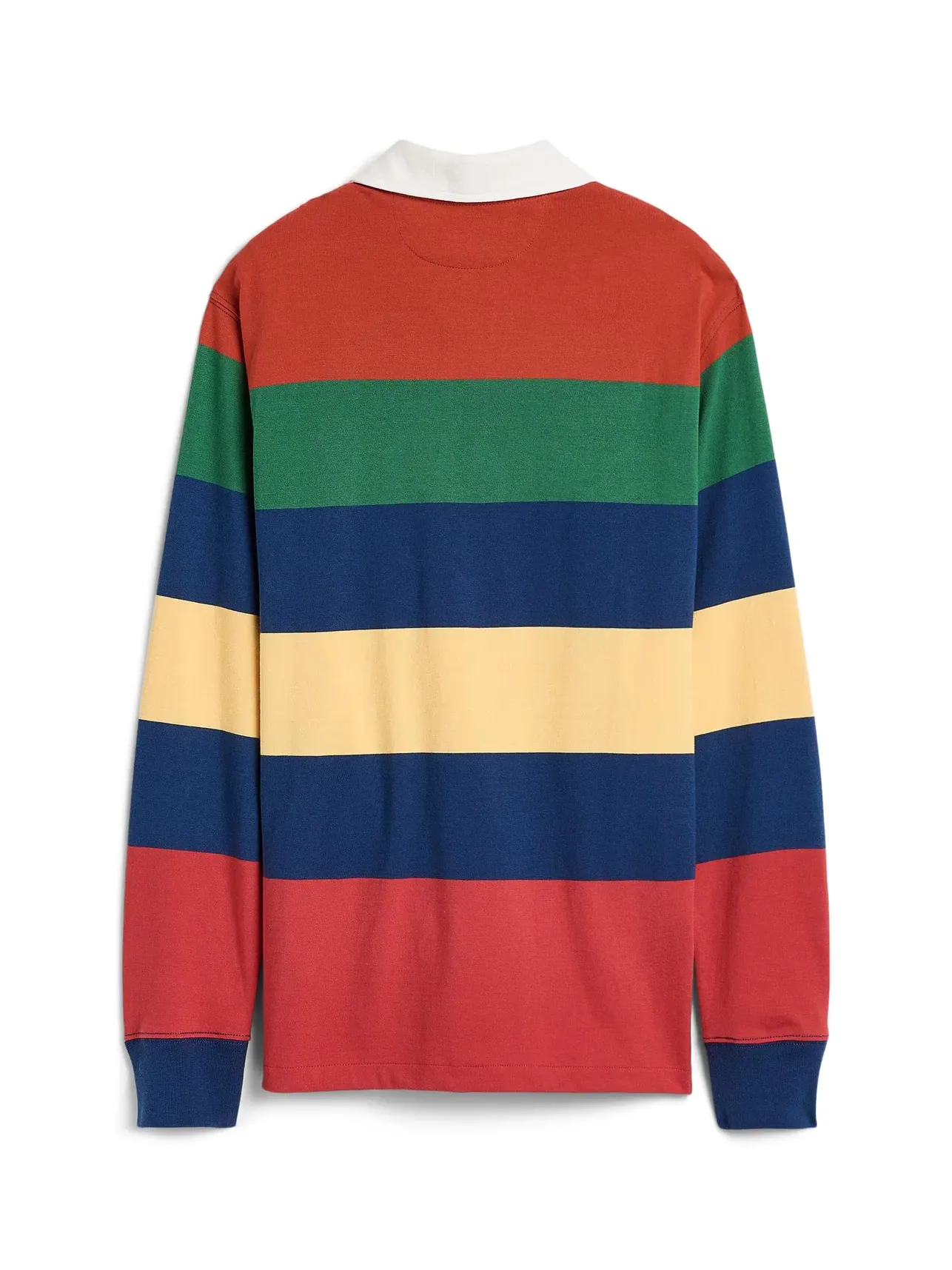 Полосатая хлопковая рубашка для регби (для детей постарше) Polo Ralph Lauren Kids — изображение 2 из 3, красный мульти