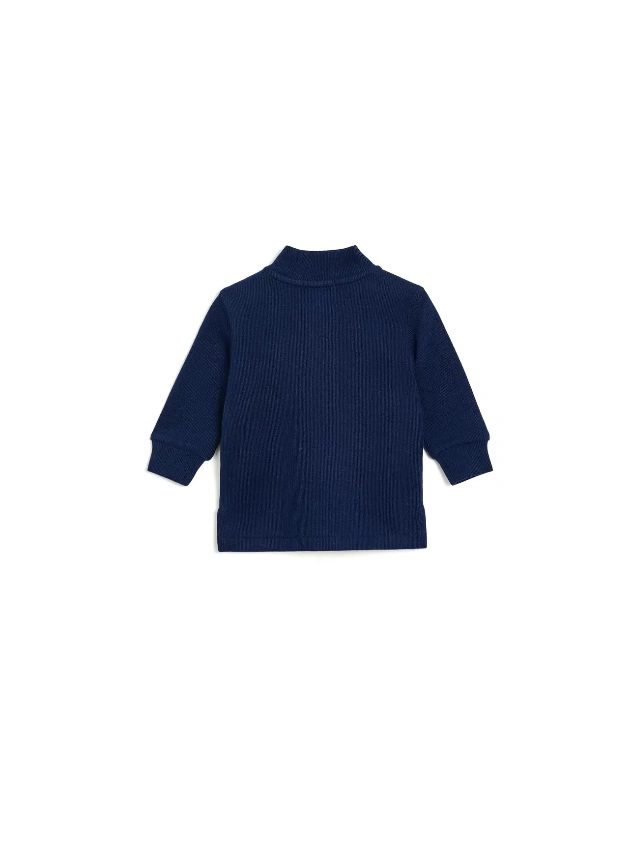 Пуловер Estate-Rib с молнией на четверть длины (для младенцев) Polo Ralph Lauren Kids — изображение 2 из 3, темно-синий