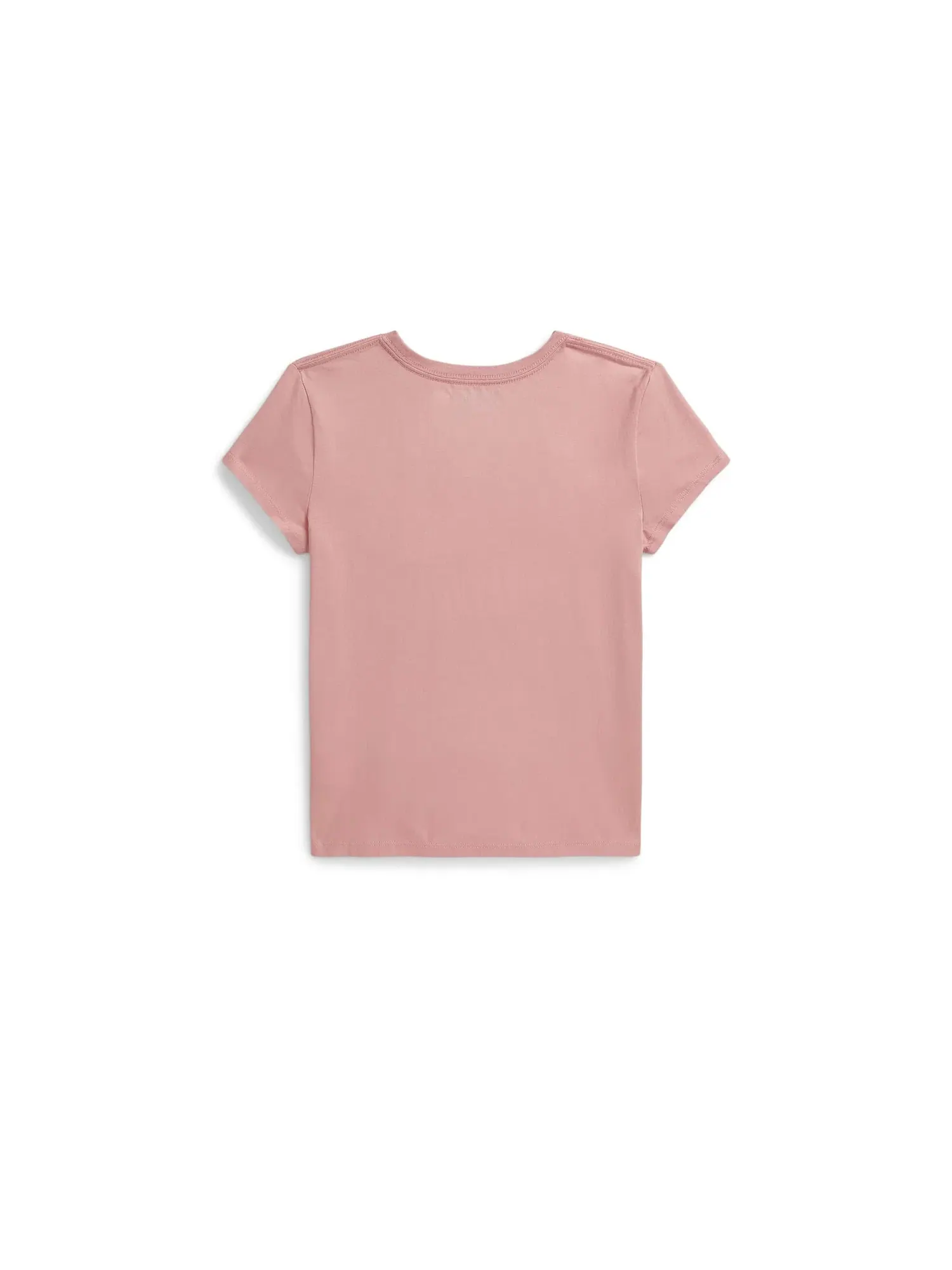 Футболка из хлопкового трикотажа с логотипом (для детей постарше) Polo Ralph Lauren Kids — изображение 2 из 2, розовый