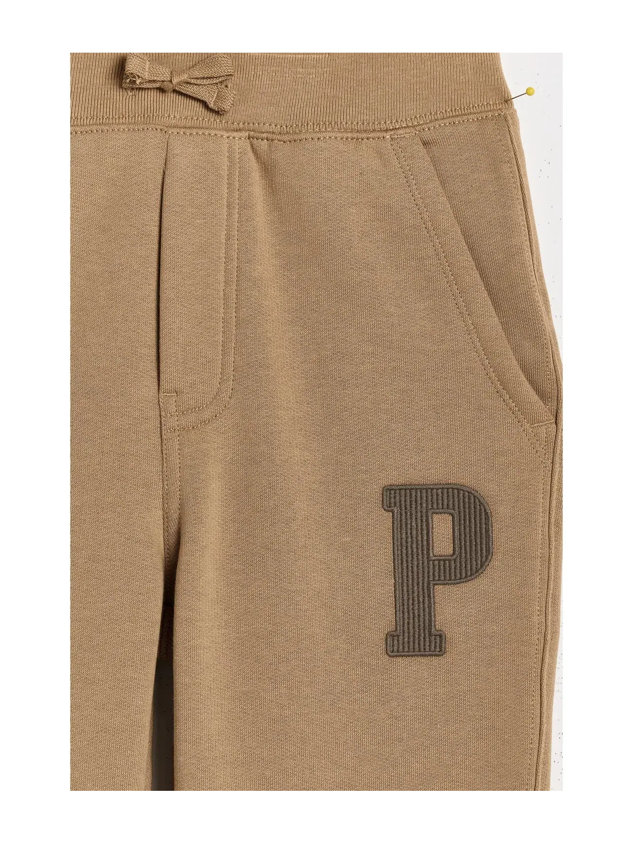 Спортивные брюки из флиса с буквенным рисунком (для детей постарше) Polo Ralph Lauren Kids — изображение 3 из 3, верблюжий