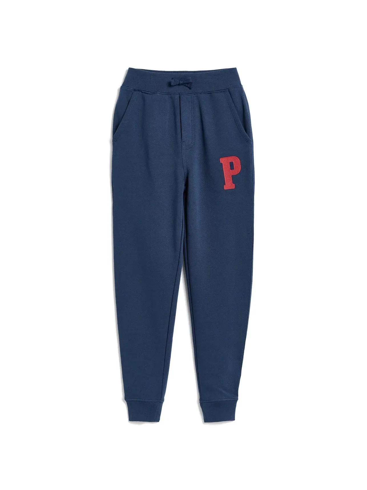 Спортивные брюки из флиса с буквенным рисунком (для детей постарше) Polo Ralph Lauren Kids — изображение 1 из 3, темно-синий