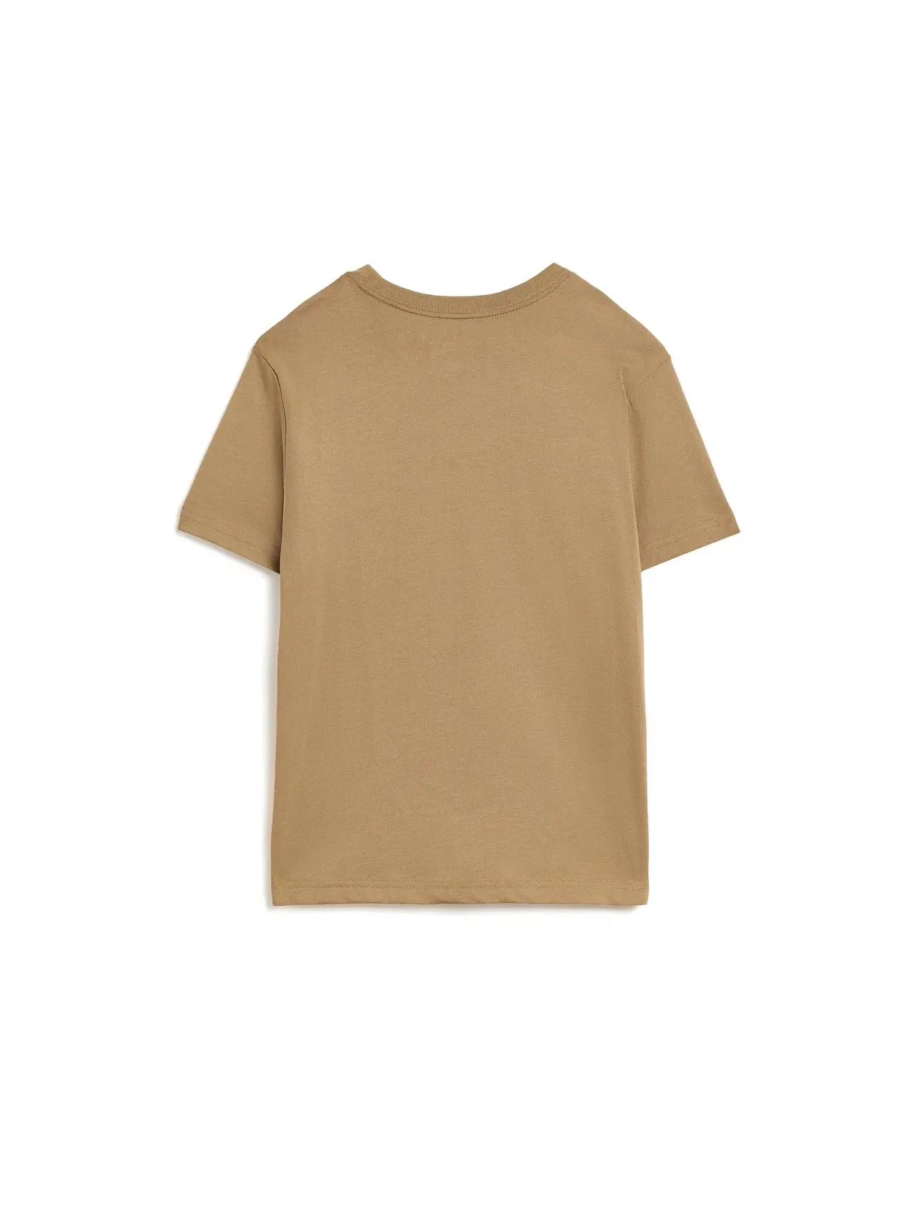Футболка из хлопкового трикотажа с логотипом (для детей постарше) Polo Ralph Lauren Kids — изображение 2 из 3, верблюжий