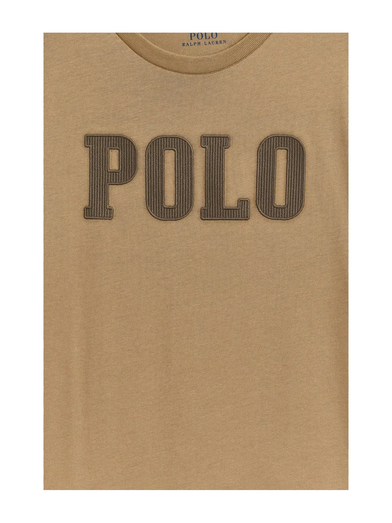 Футболка из хлопкового трикотажа с логотипом (для детей постарше) Polo Ralph Lauren Kids — изображение 3 из 3, верблюжий