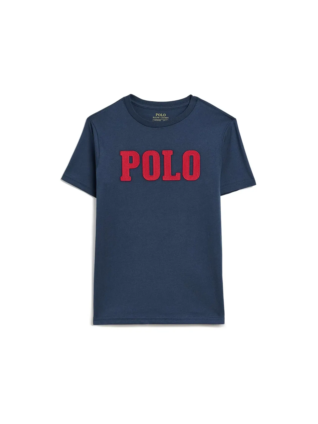 Футболка из хлопкового трикотажа с логотипом (для детей постарше) Polo Ralph Lauren Kids — изображение 1 из 3, темно-синий