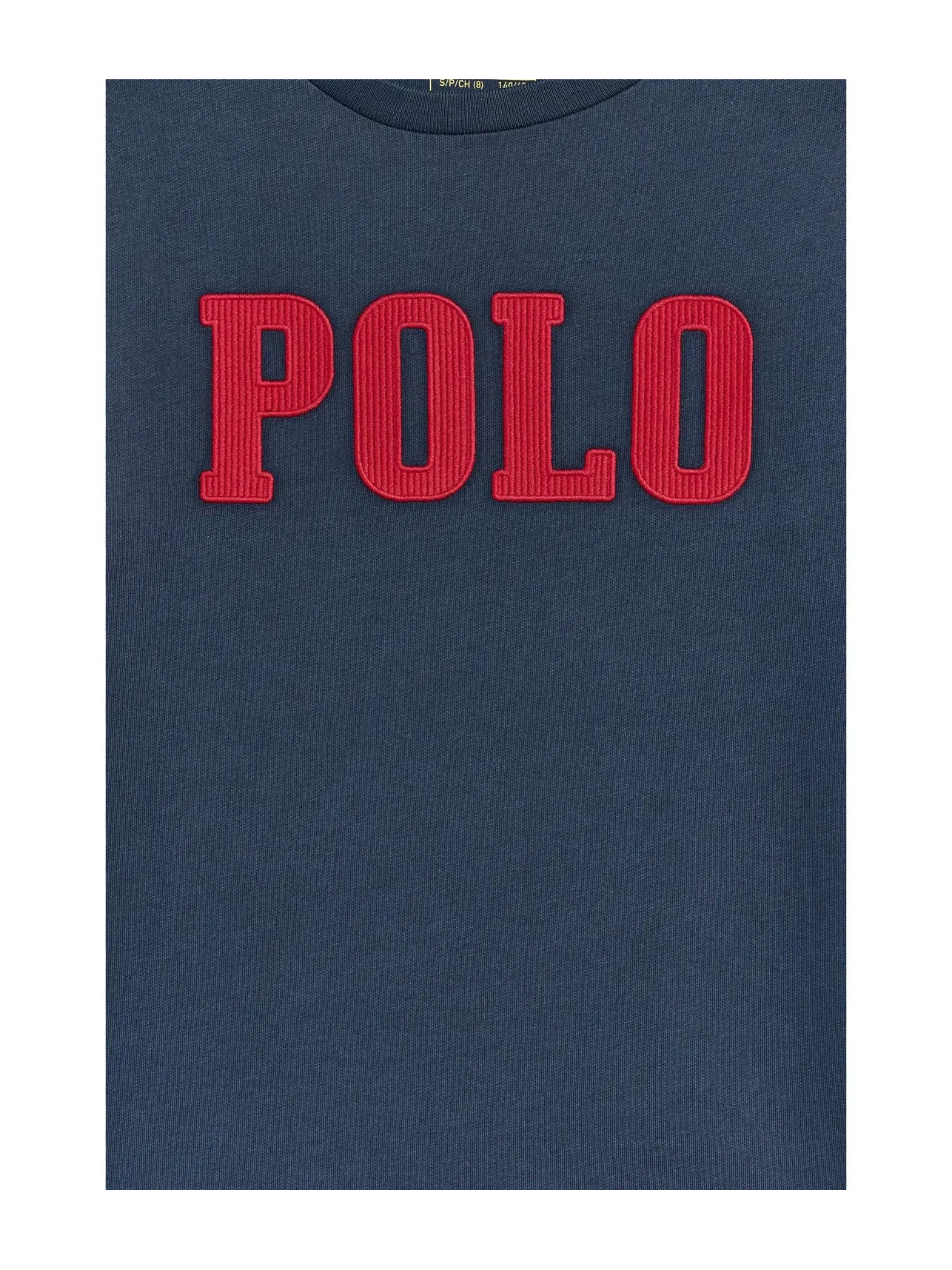 Футболка из хлопкового трикотажа с логотипом (для детей постарше) Polo Ralph Lauren Kids — изображение 3 из 3, темно-синий