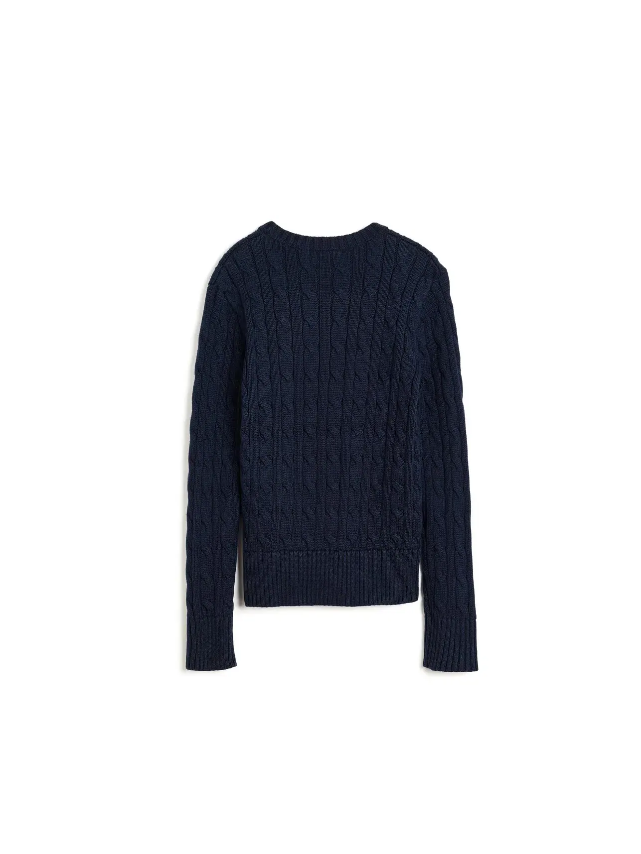 Хлопковый свитер крупной вязки (для детей постарше) Polo Ralph Lauren Kids — изображение 2 из 3, темно-синий