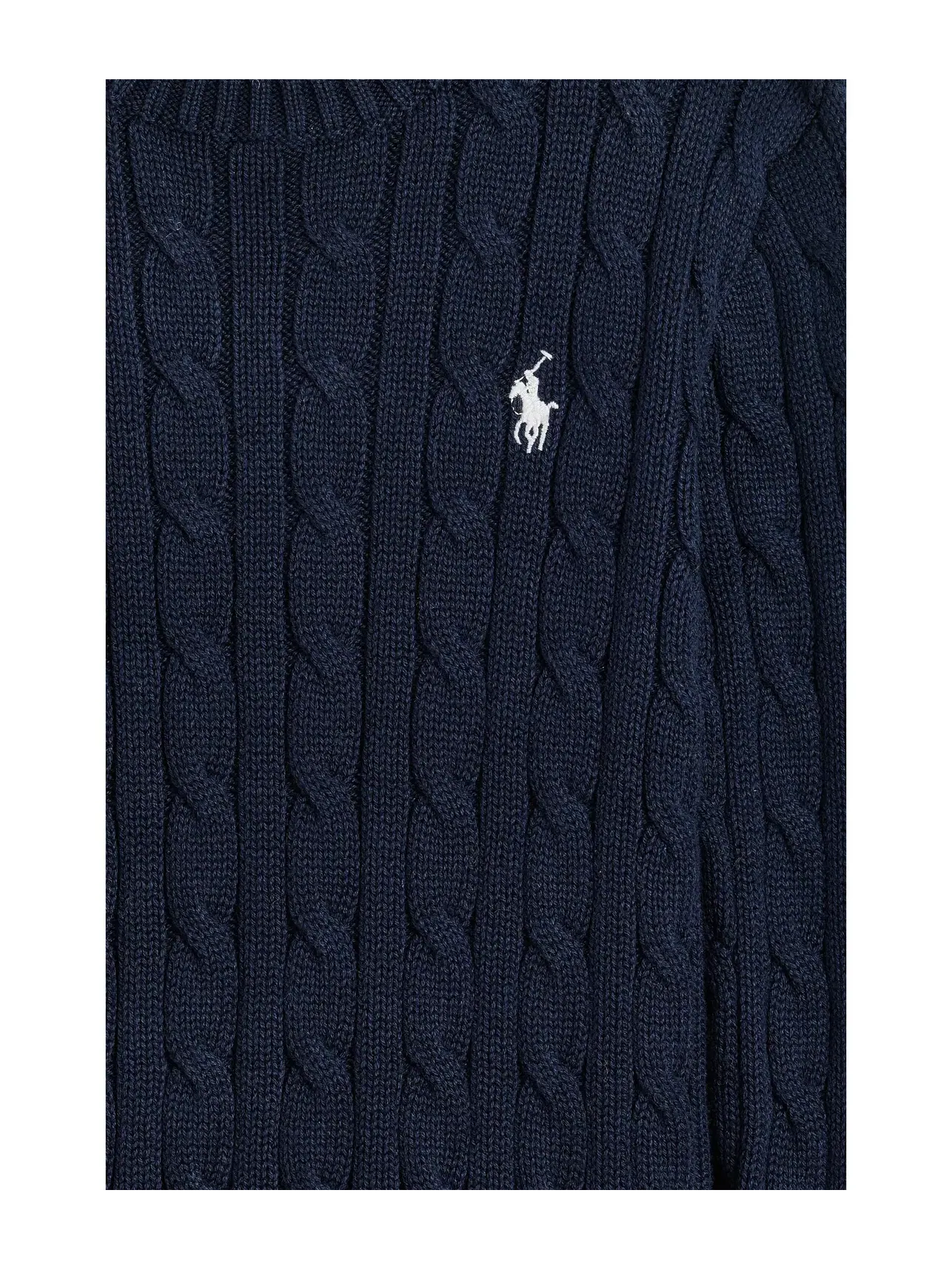 Хлопковый свитер крупной вязки (для детей постарше) Polo Ralph Lauren Kids — изображение 3 из 3, темно-синий