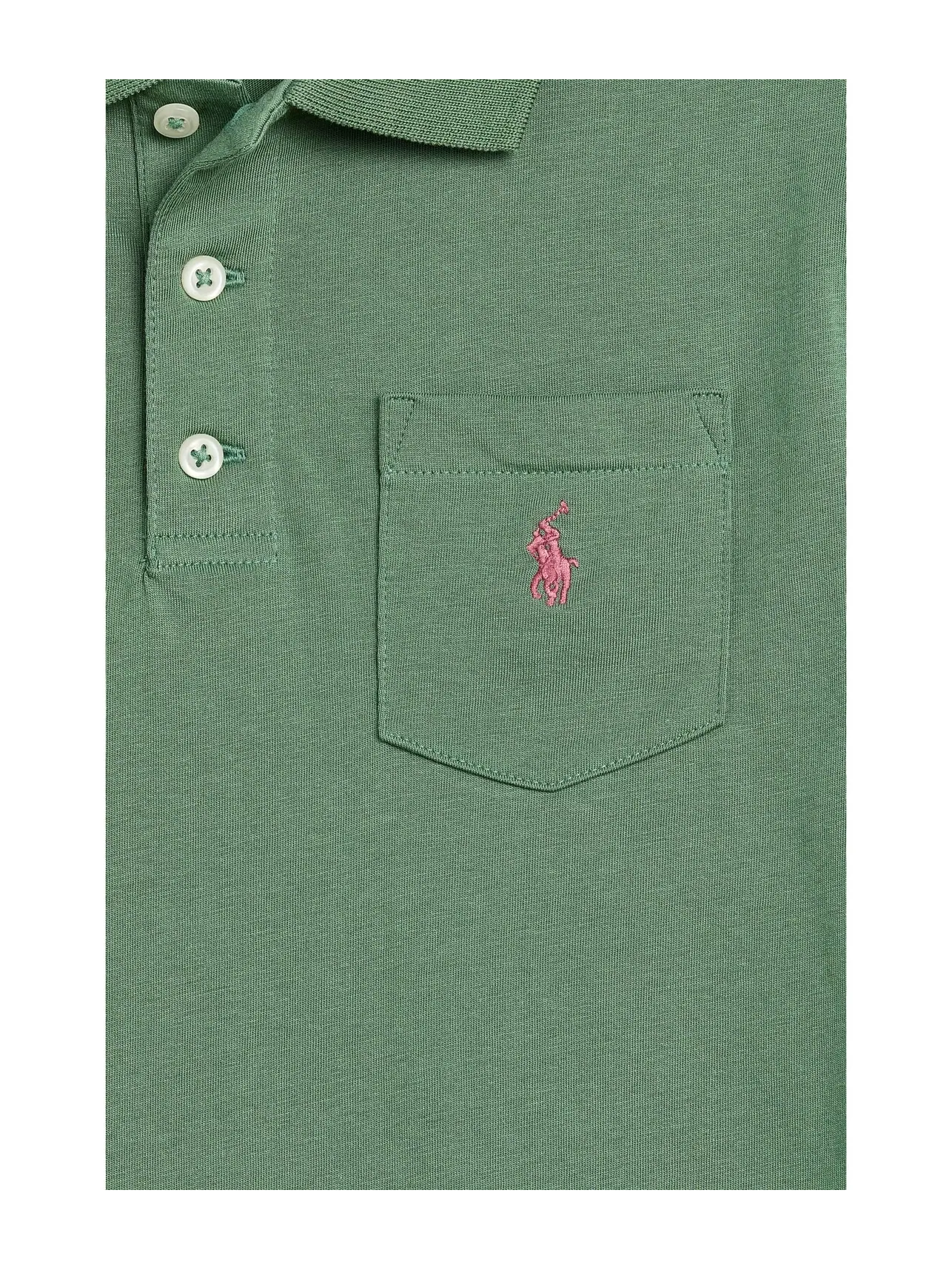 Поло из хлопкового трикотажа с карманом (для детей постарше) Polo Ralph Lauren Kids — изображение 3 из 3, усталость