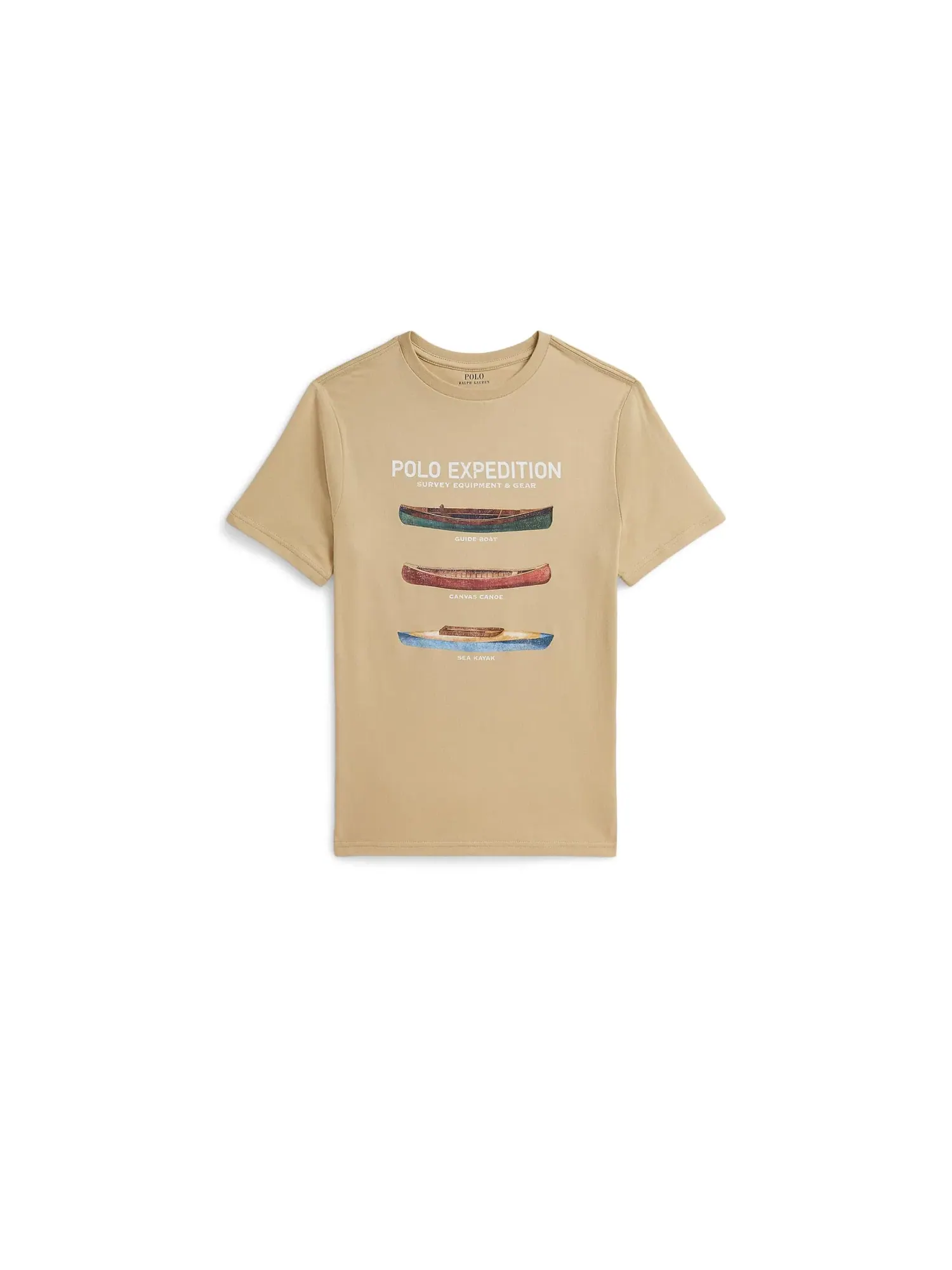 Футболка из хлопкового трикотажа с графическим принтом (для детей постарше) Polo Ralph Lauren Kids — изображение 1 из 2