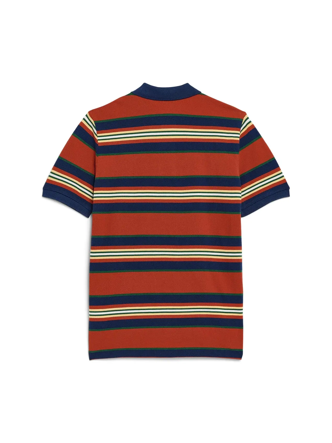 Полосатая хлопковая сетчатая рубашка-поло (для детей постарше) Polo Ralph Lauren Kids — изображение 2 из 3, оранжевый/мульти