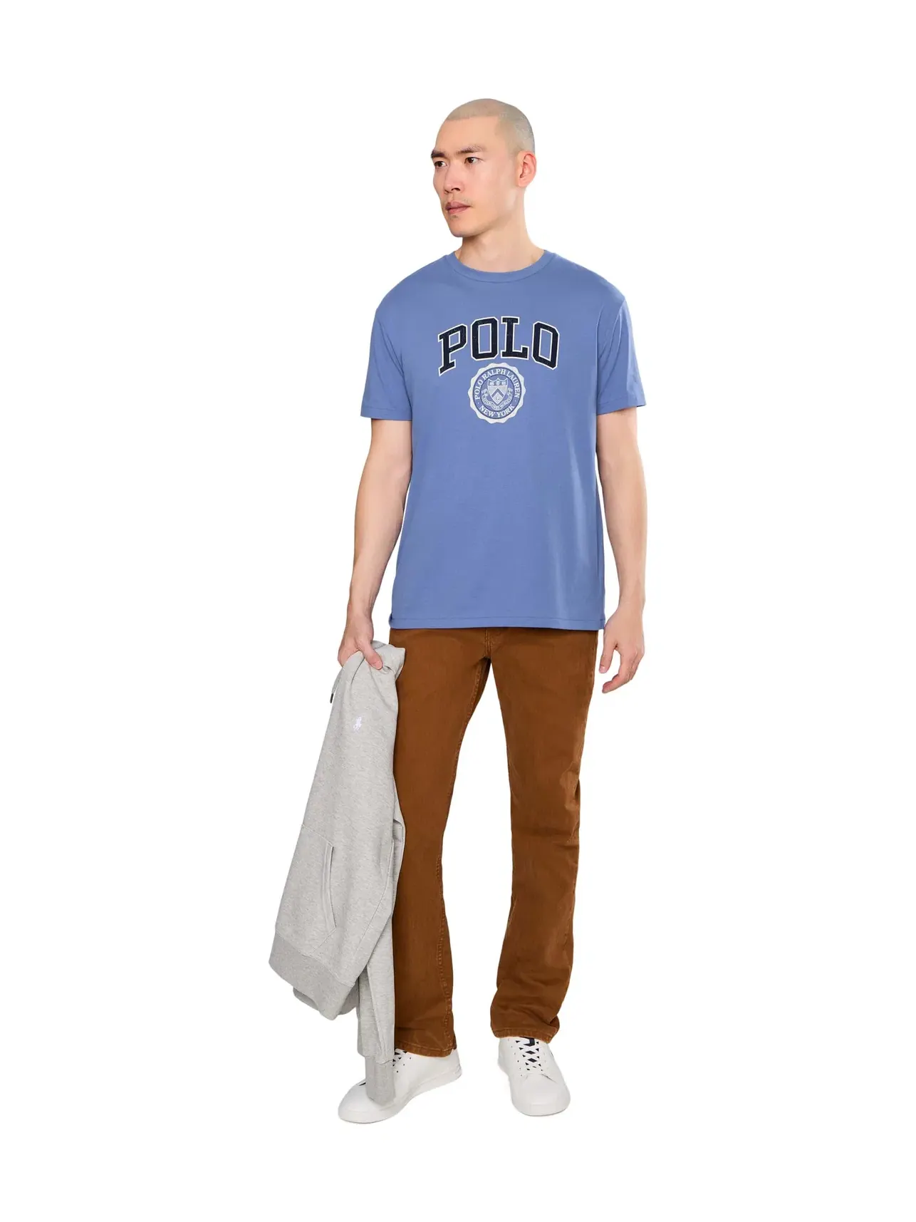 Классическая футболка с логотипом Polo Ralph Lauren — изображение 2 из 5, синий
