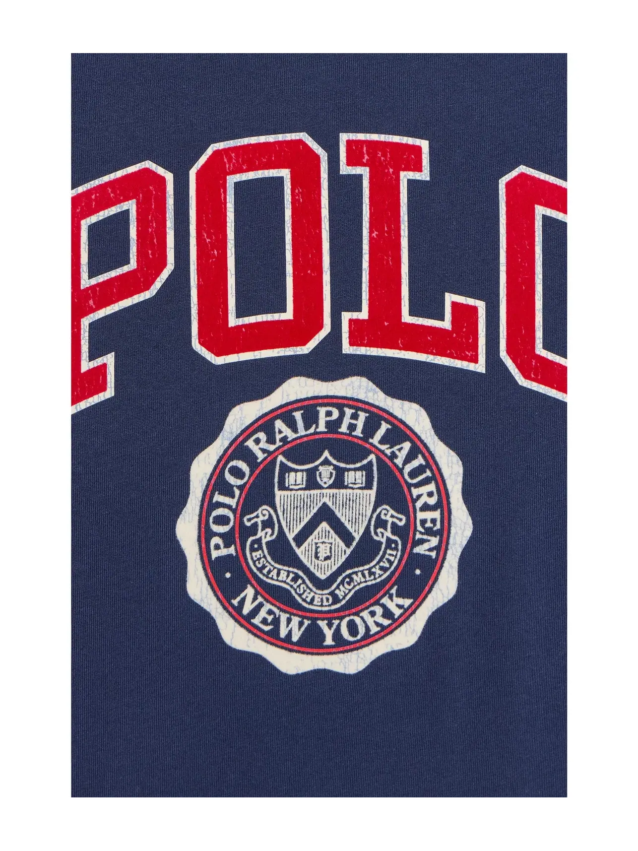 Классическая футболка с логотипом Polo Ralph Lauren — изображение 5 из 5, темно-синий