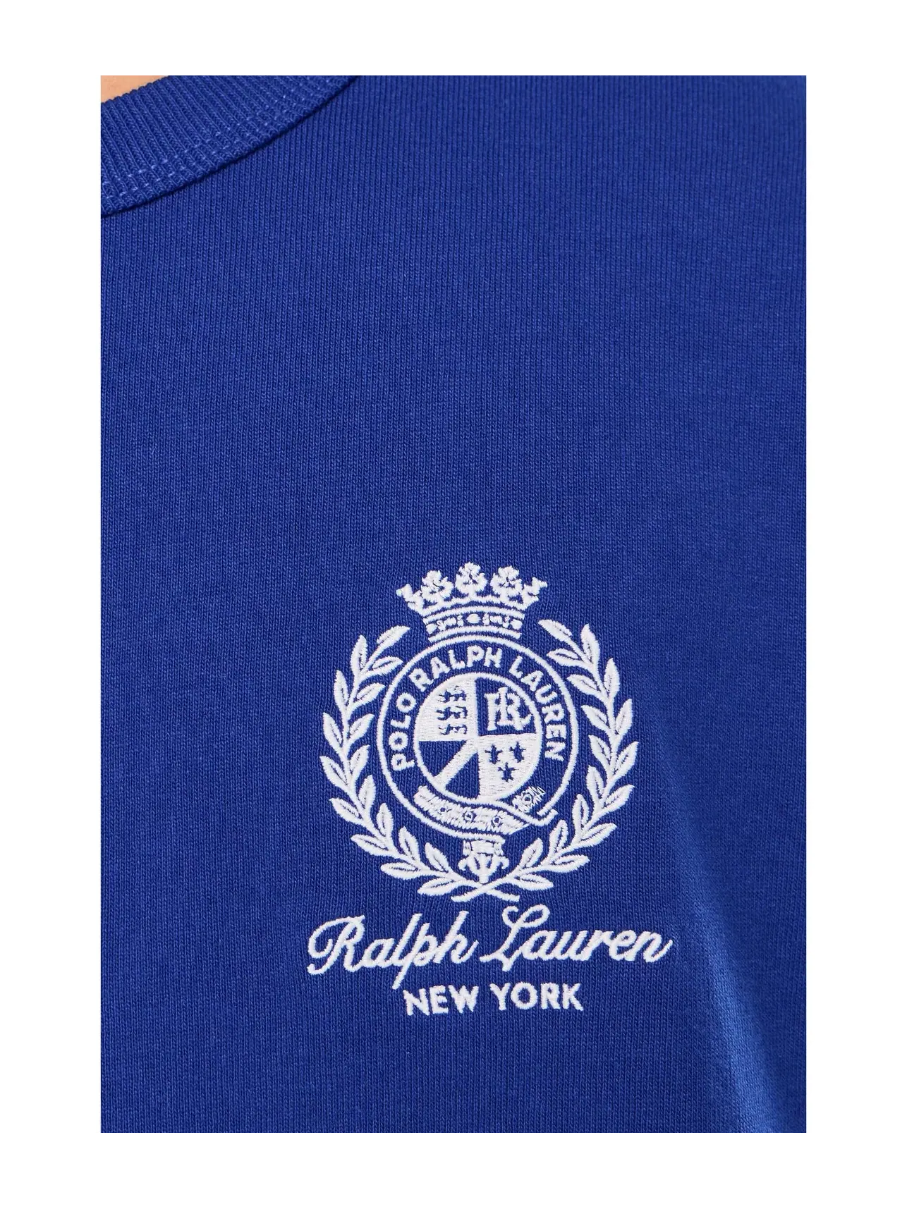 Футболка свободного кроя с графическим принтом. Polo Ralph Lauren — изображение 5 из 5, голубой
