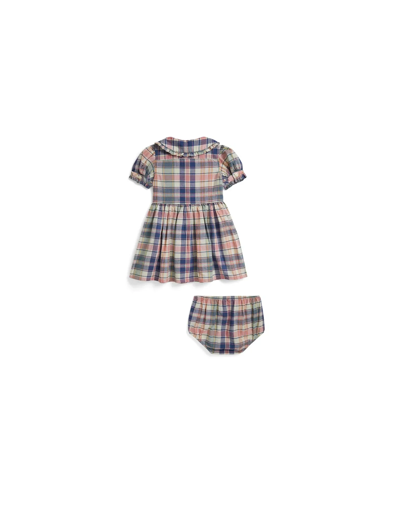 Хлопковое платье-рубашка в клетку и панталоны (для младенцев) Polo Ralph Lauren Kids — изображение 2 из 3