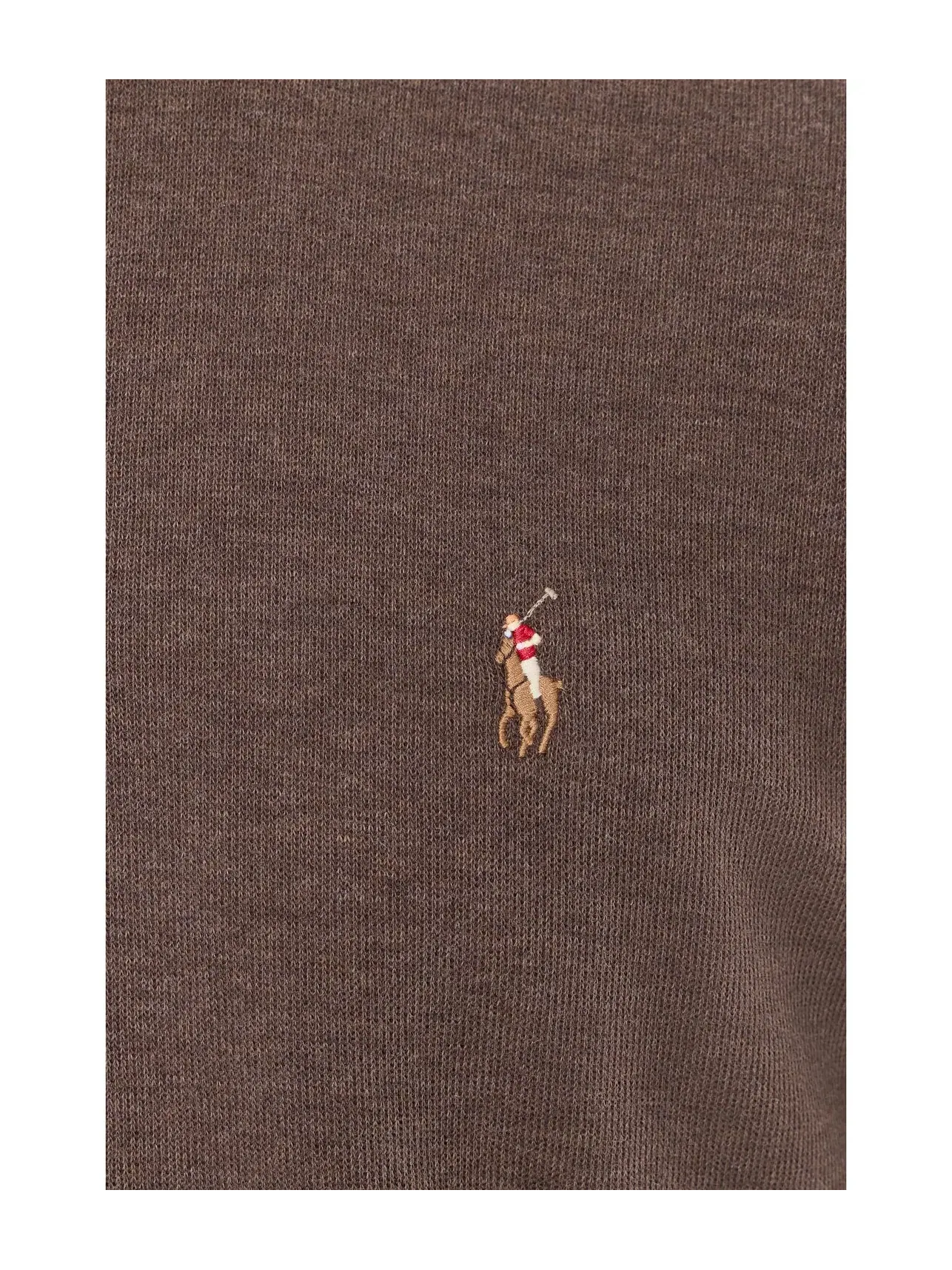 Пуловер Estate-Rib с застежкой-молнией на четверть длины Polo Ralph Lauren — изображение 5 из 5, коричневый