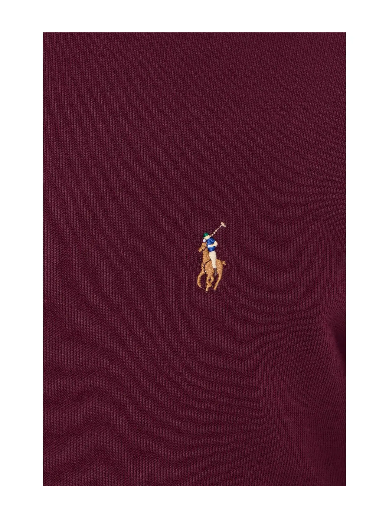 Пуловер Estate-Rib с застежкой-молнией на четверть длины Polo Ralph Lauren — изображение 5 из 5, классический винный