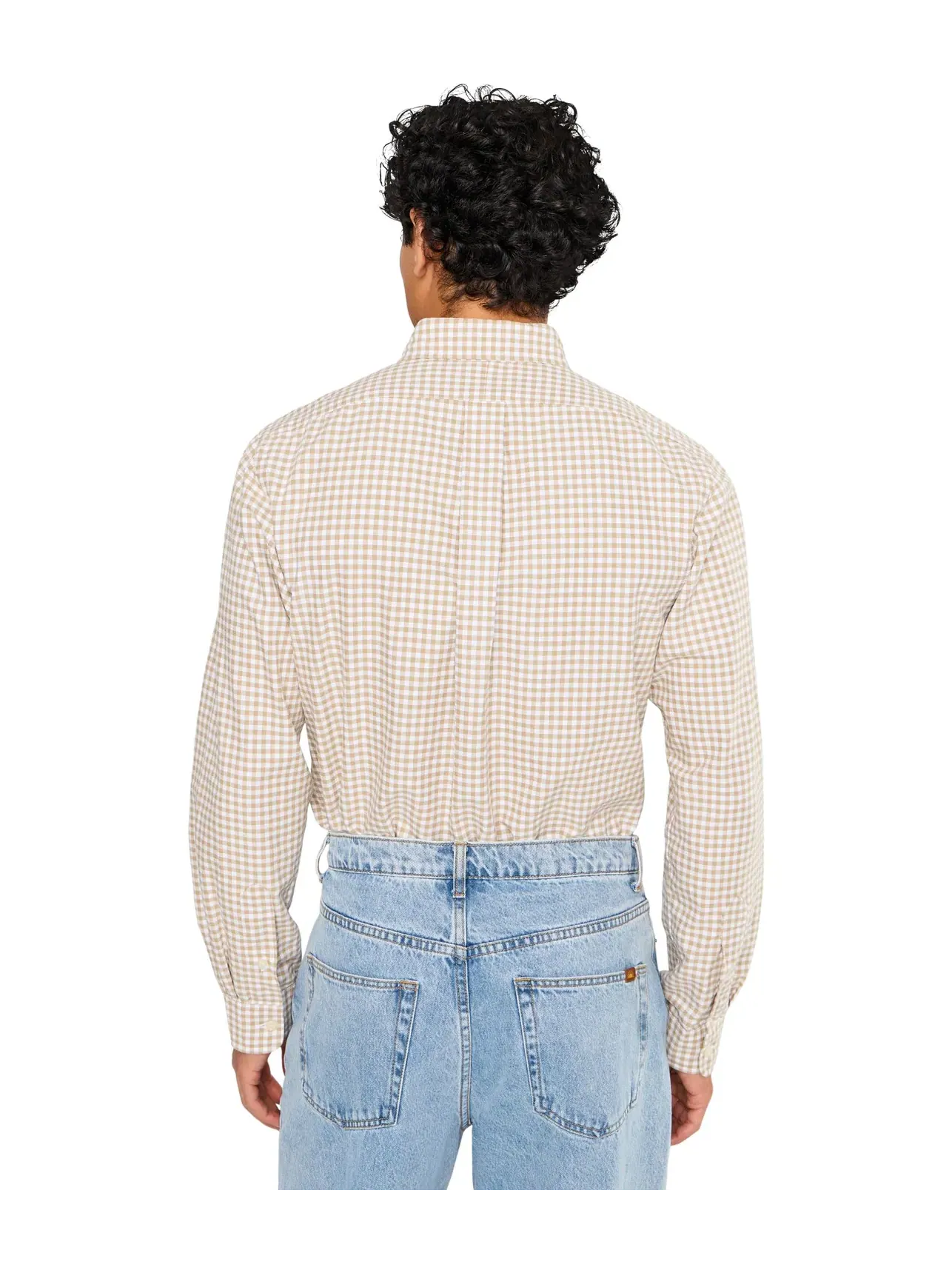 Оксфордская рубашка в клетку, индивидуальный крой Custom Fit Gingham Oxford Polo Ralph Lauren — изображение 4 из 5