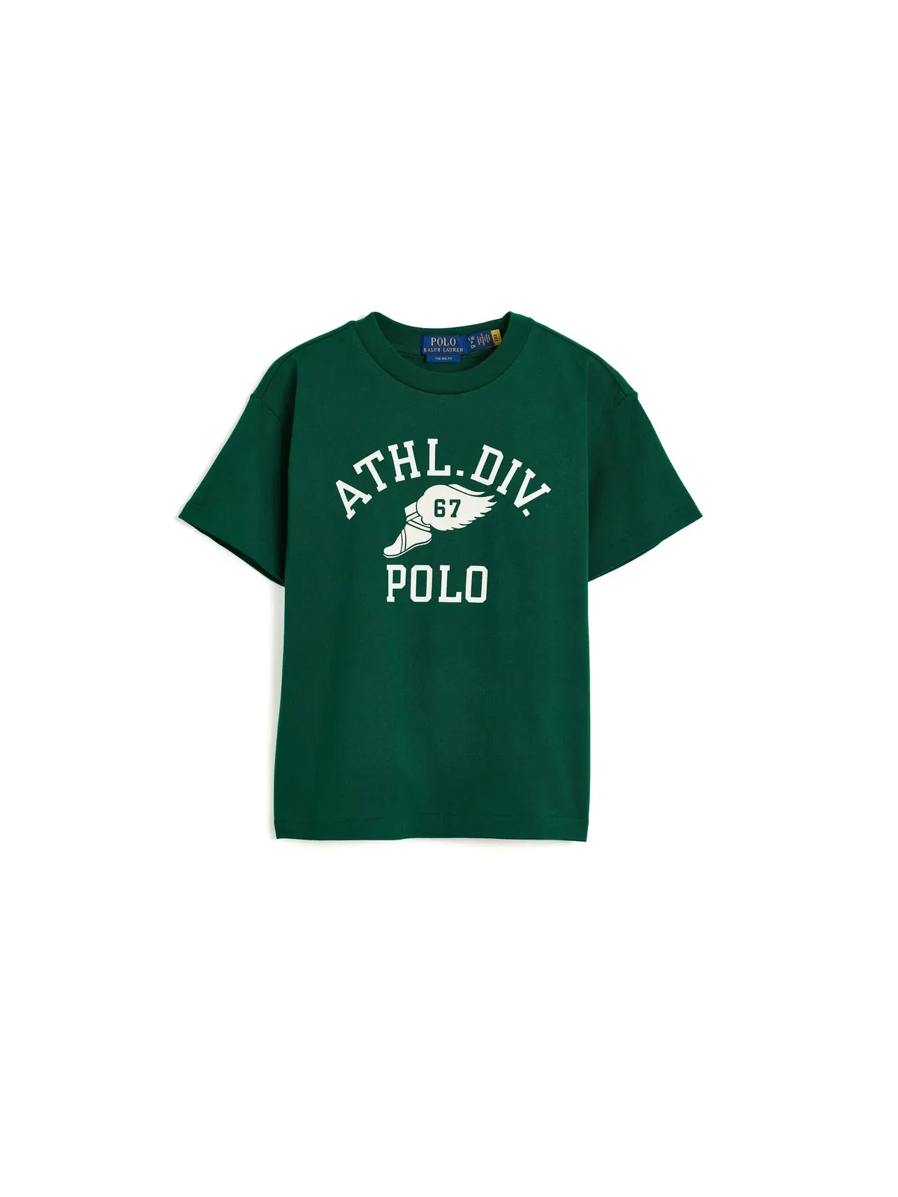 Хлопковая футболка Big Fit с логотипом (для детей постарше) Polo Ralph Lauren Kids