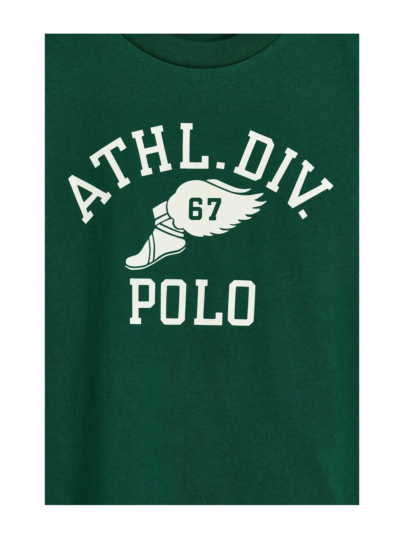 Хлопковая футболка Big Fit с логотипом (для детей постарше) Polo Ralph Lauren Kids — изображение 3 из 3, зеленый