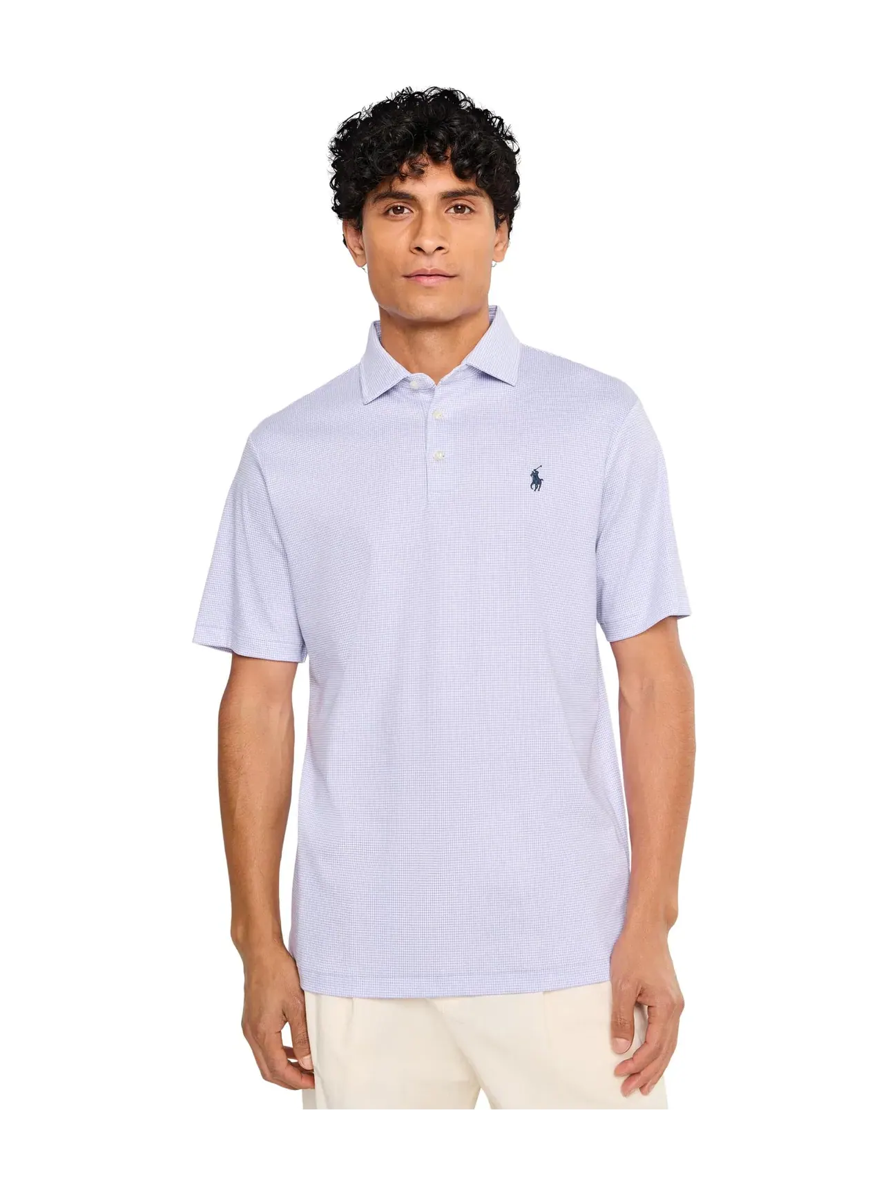 Классическая поло-рубашка из мягкого хлопка Polo Ralph Lauren — изображение 1 из 5, фиолетовый