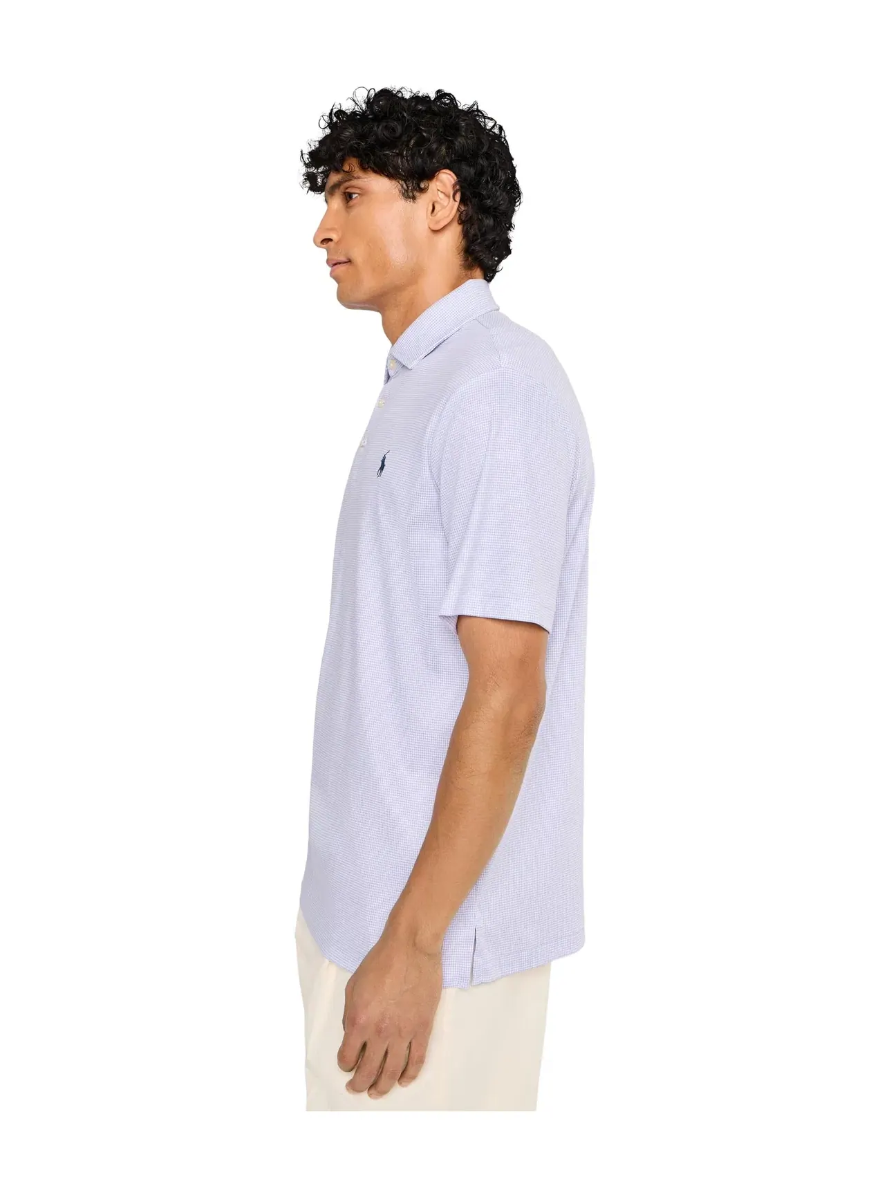 Классическая поло-рубашка из мягкого хлопка Polo Ralph Lauren — изображение 3 из 5, фиолетовый