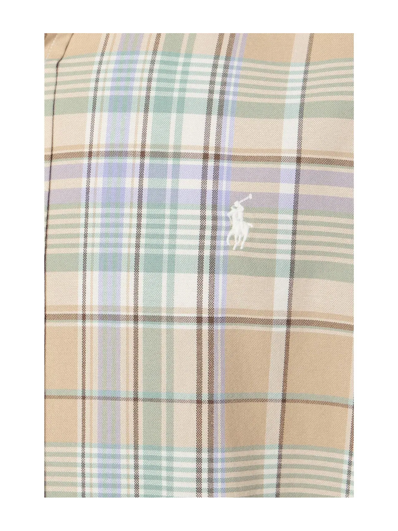 Классическая клетчатая рубашка для активного отдыха Polo Ralph Lauren — изображение 5 из 5, хаки/мульти