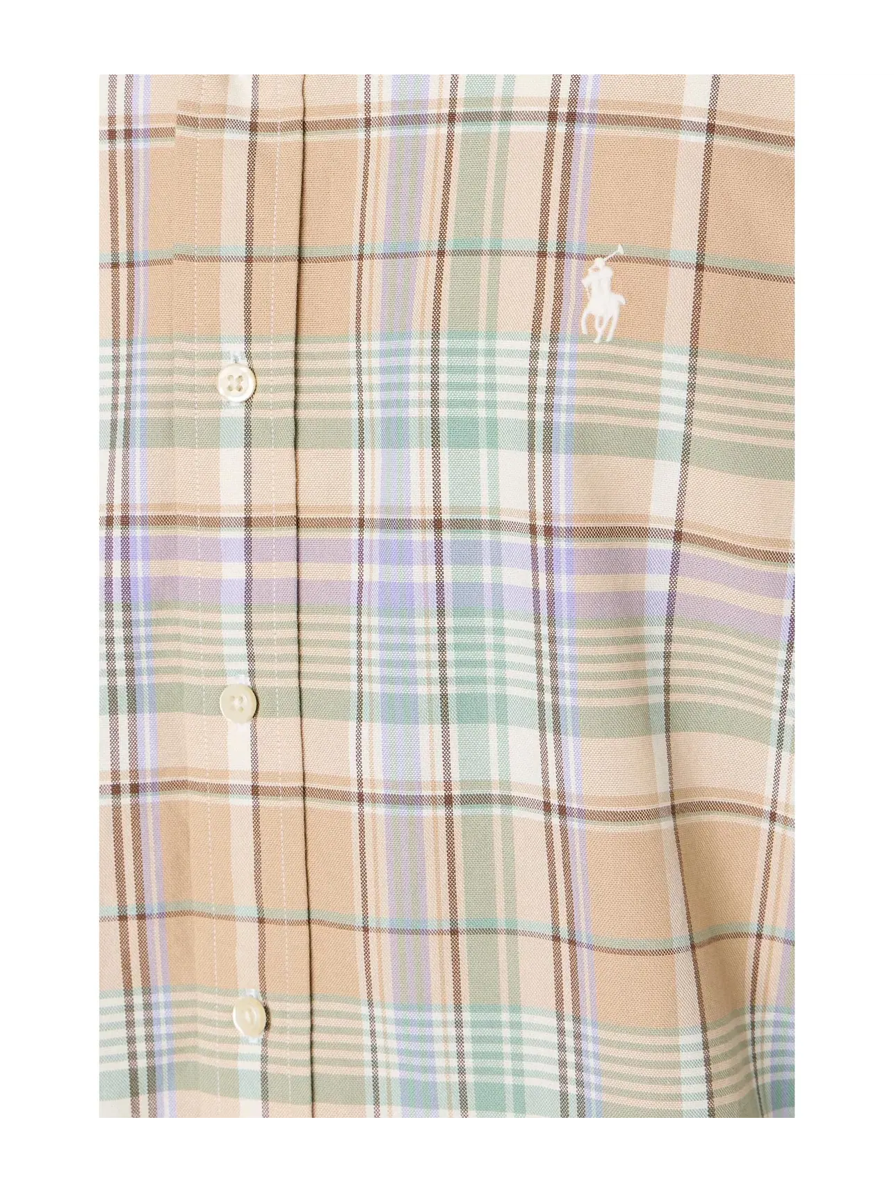 Рубашка в клетку «Оксфорд» Polo Ralph Lauren — изображение 5 из 5, хаки/мульти