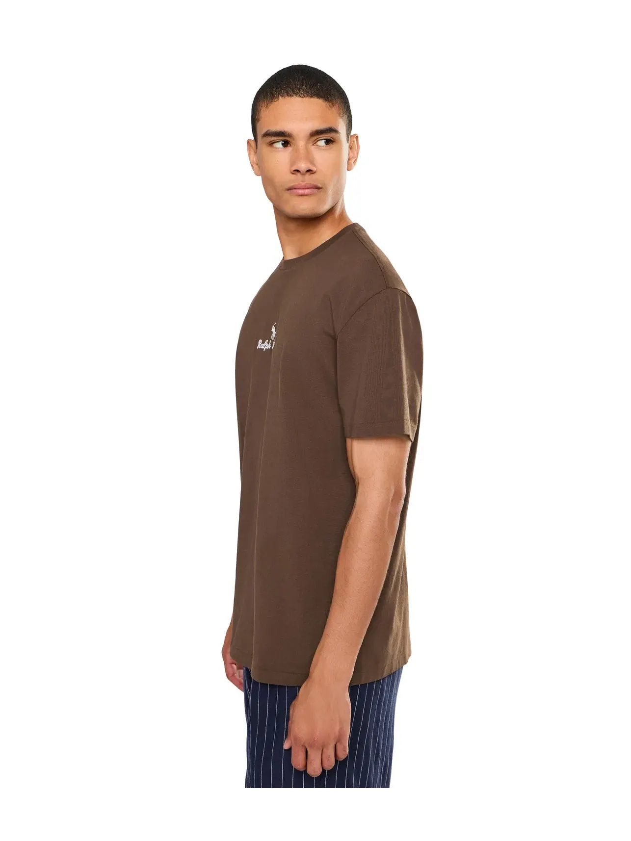 Классическая футболка с логотипом Polo Ralph Lauren — изображение 3 из 5, коричневый