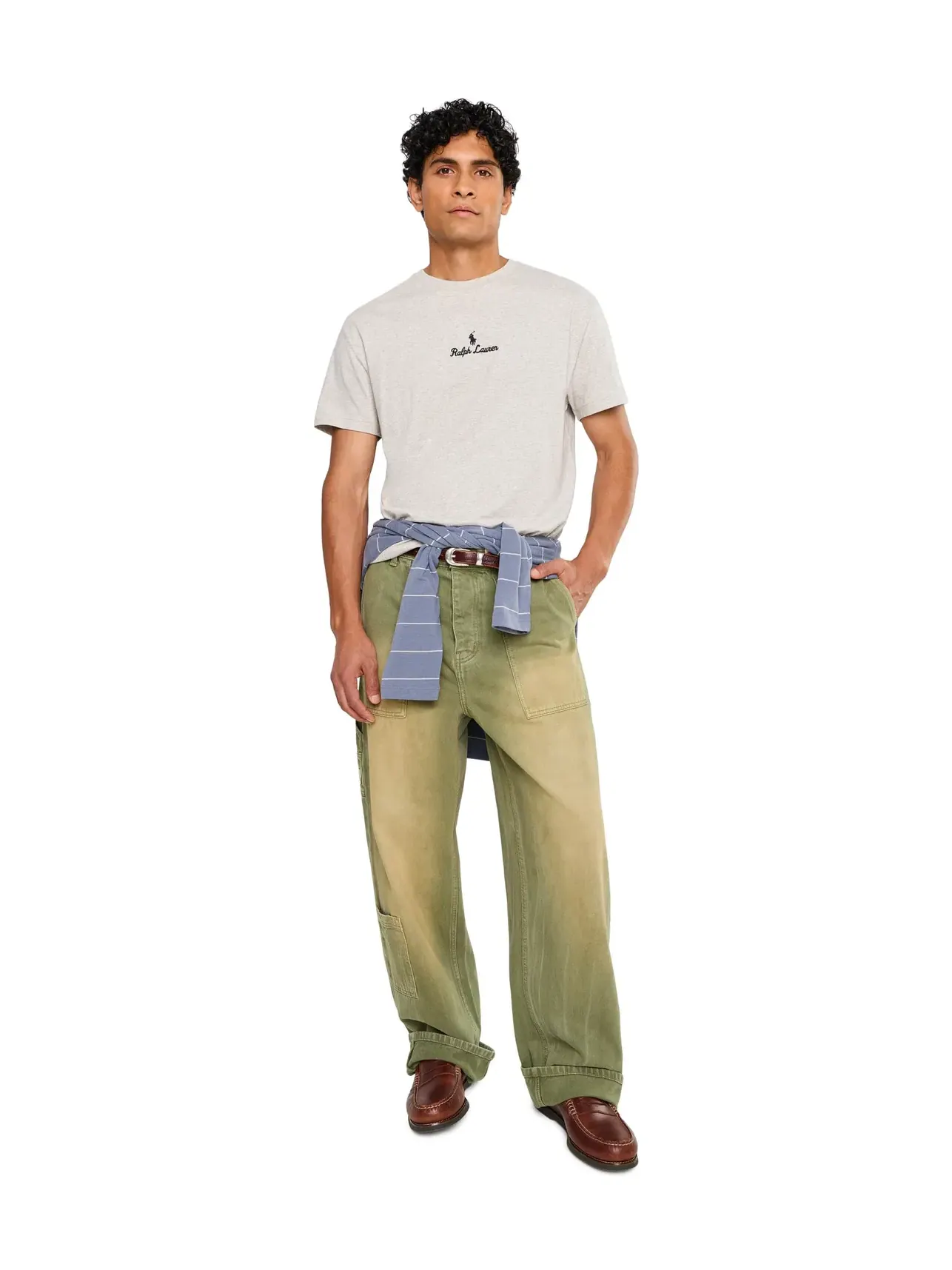 Классическая футболка с логотипом Polo Ralph Lauren — изображение 2 из 5, стриженый