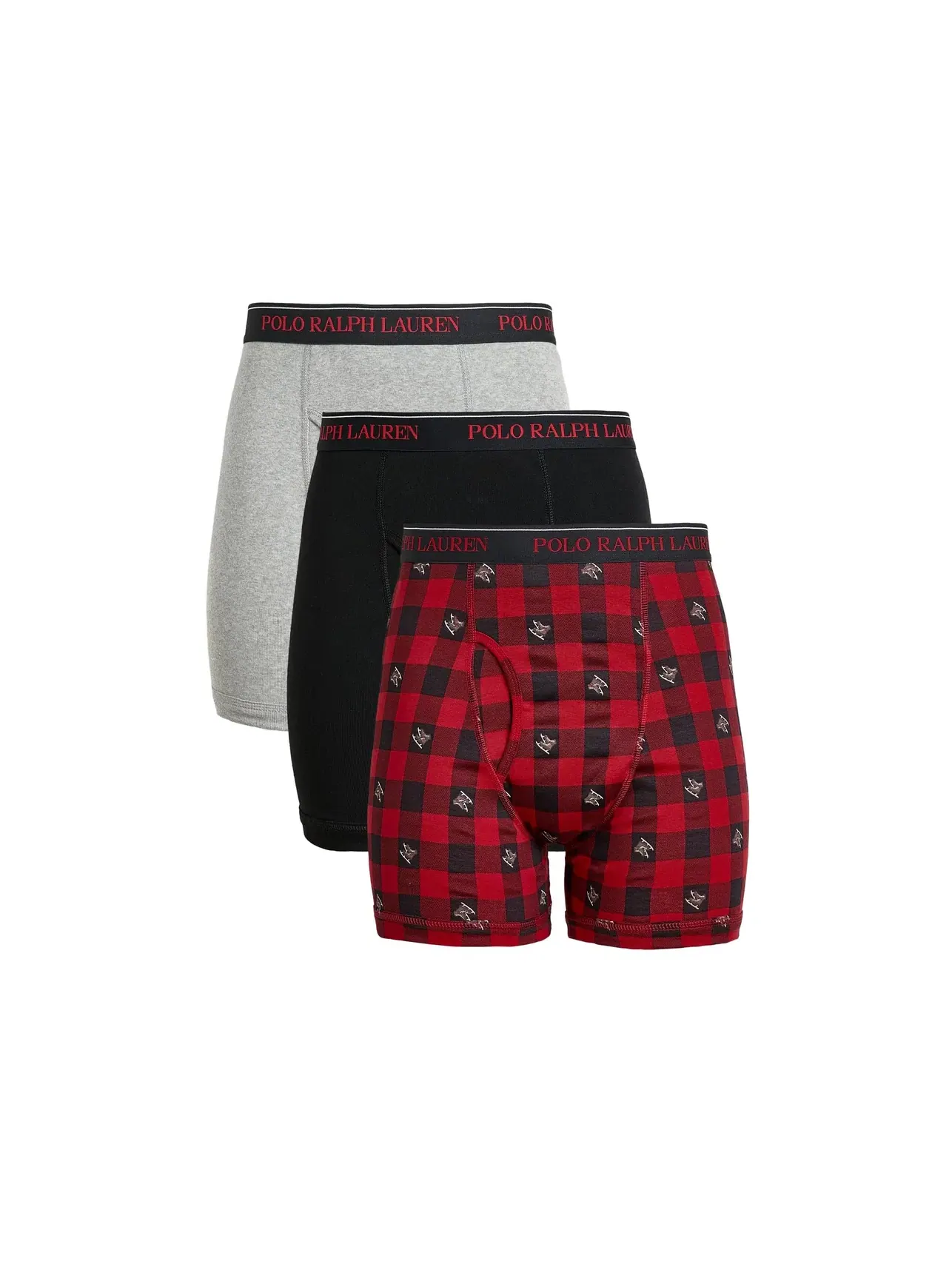 Хлопковые боксеры-брифы Cotton Boxer Brief Polo Ralph Lauren — изображение 1 из 3, мульти