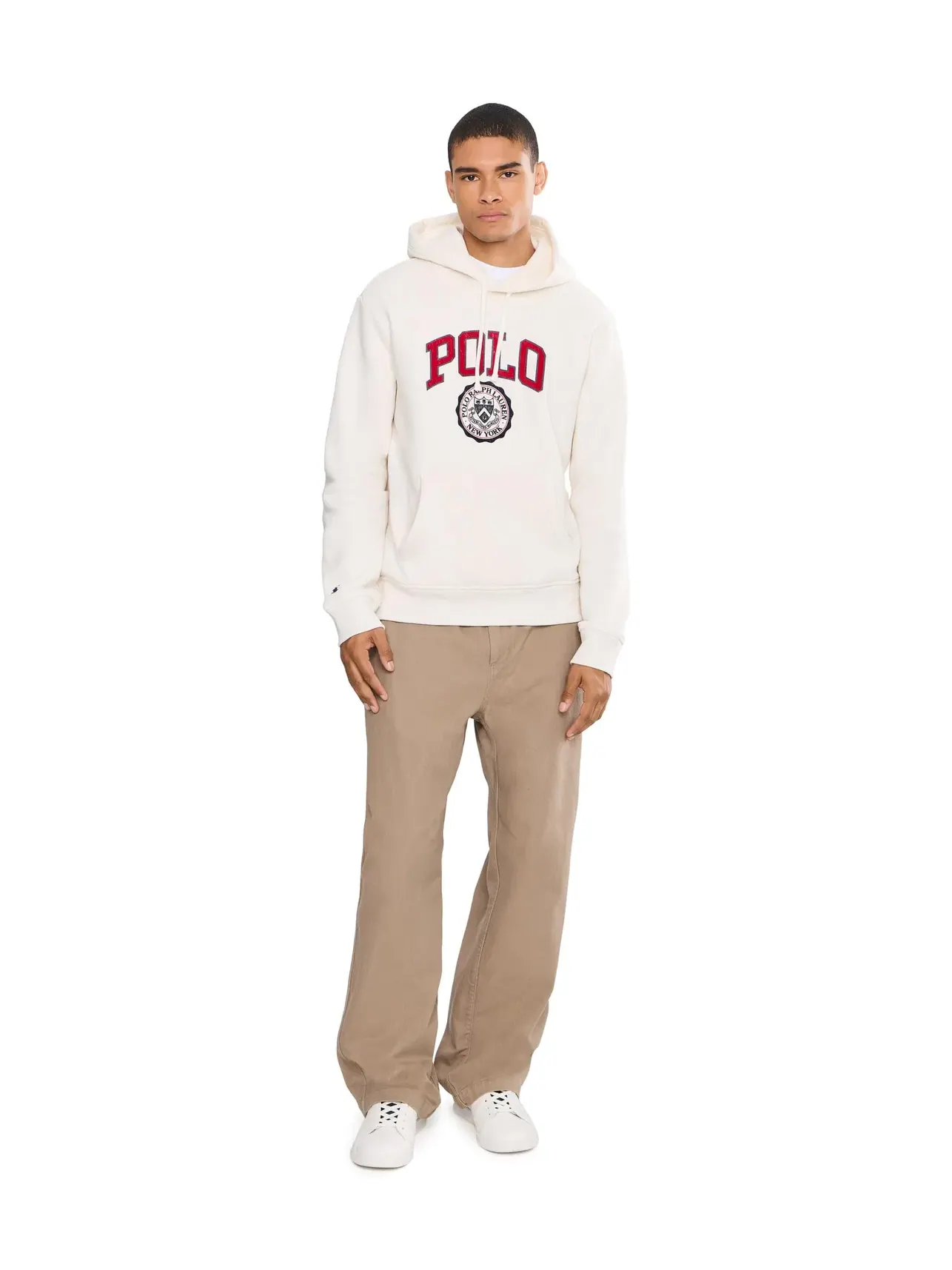 Толстовка с флисовой подкладкой и логотипом Polo Ralph Lauren — изображение 2 из 5, голубой