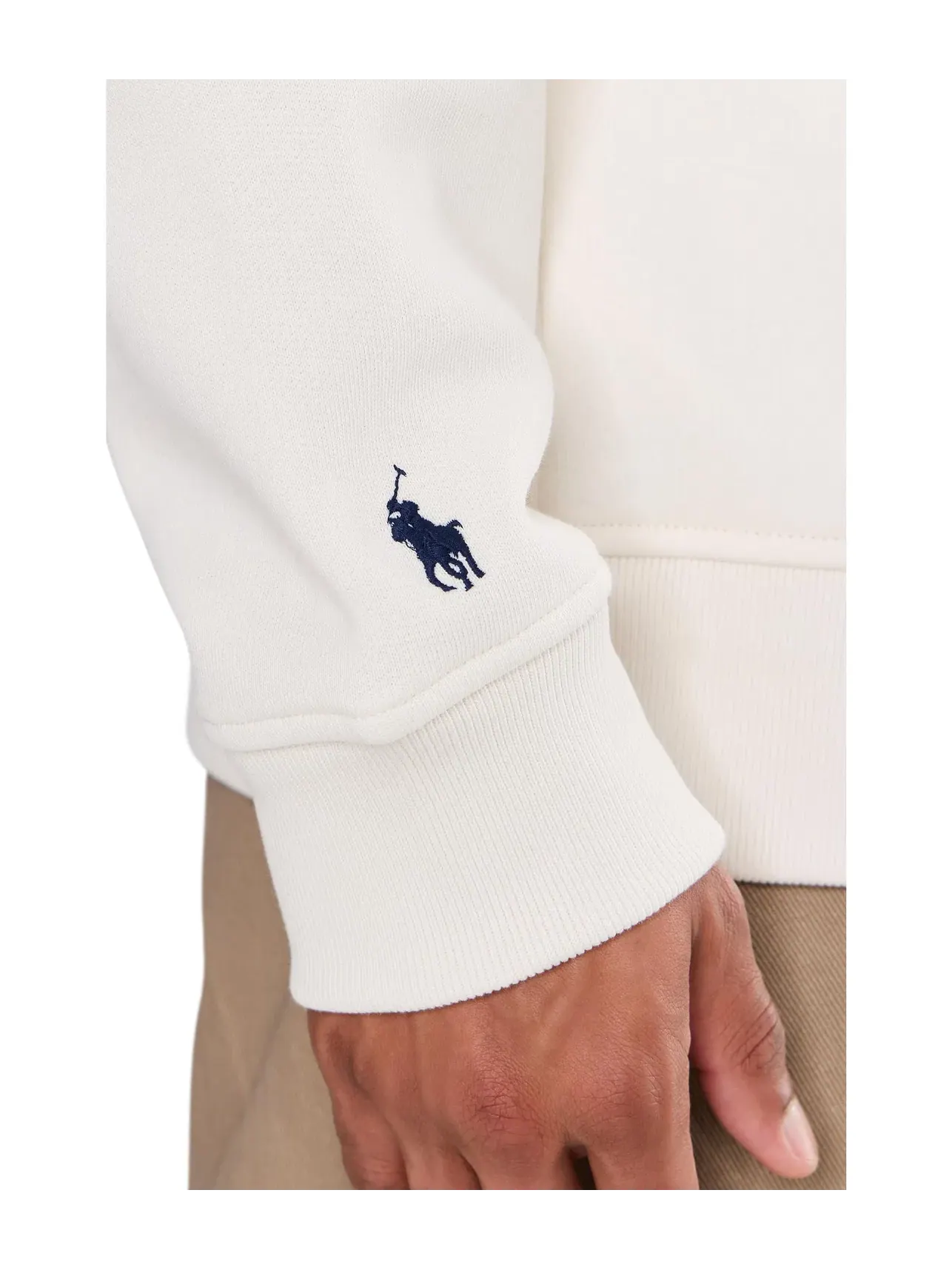 Толстовка с флисовой подкладкой и логотипом Polo Ralph Lauren — изображение 5 из 5, голубой