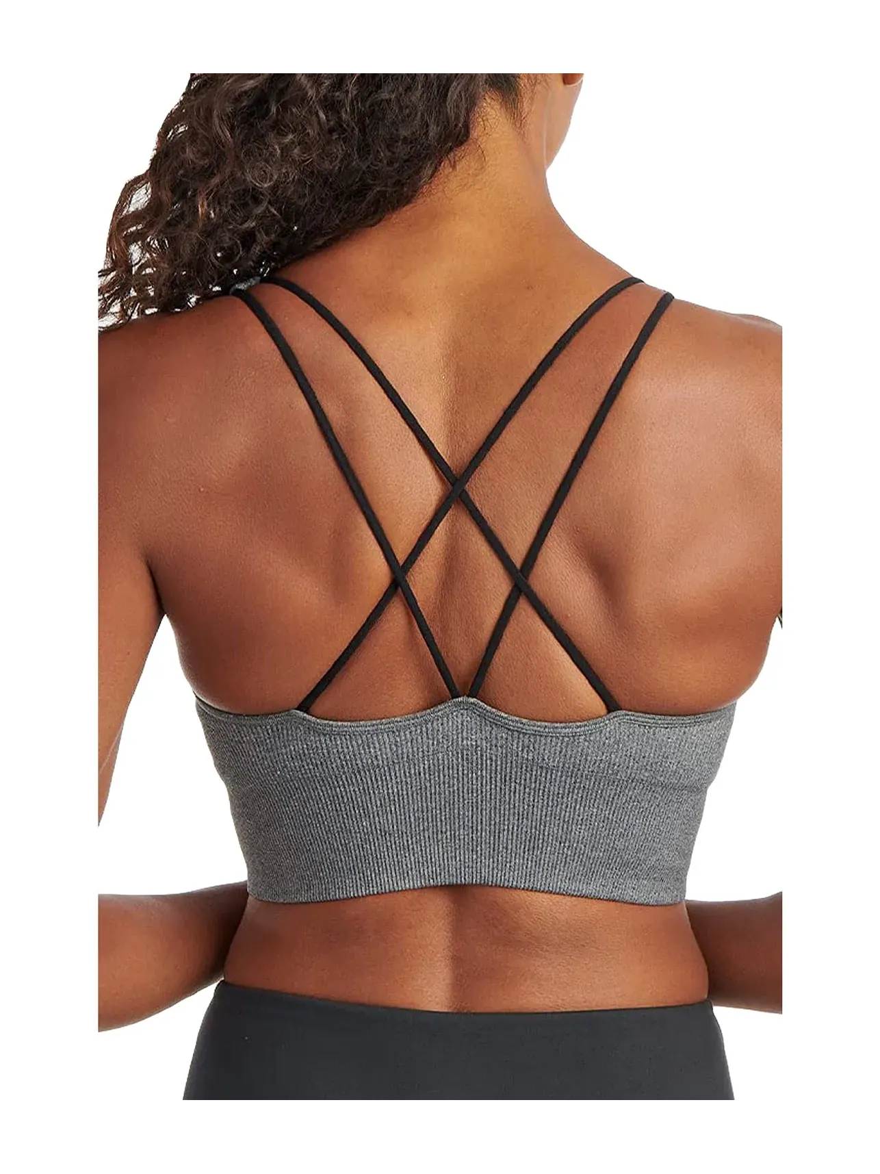 Спортивный бюстгальтер бесшовный Seamless Sports Bra Puma — изображение 3 из 3, серый